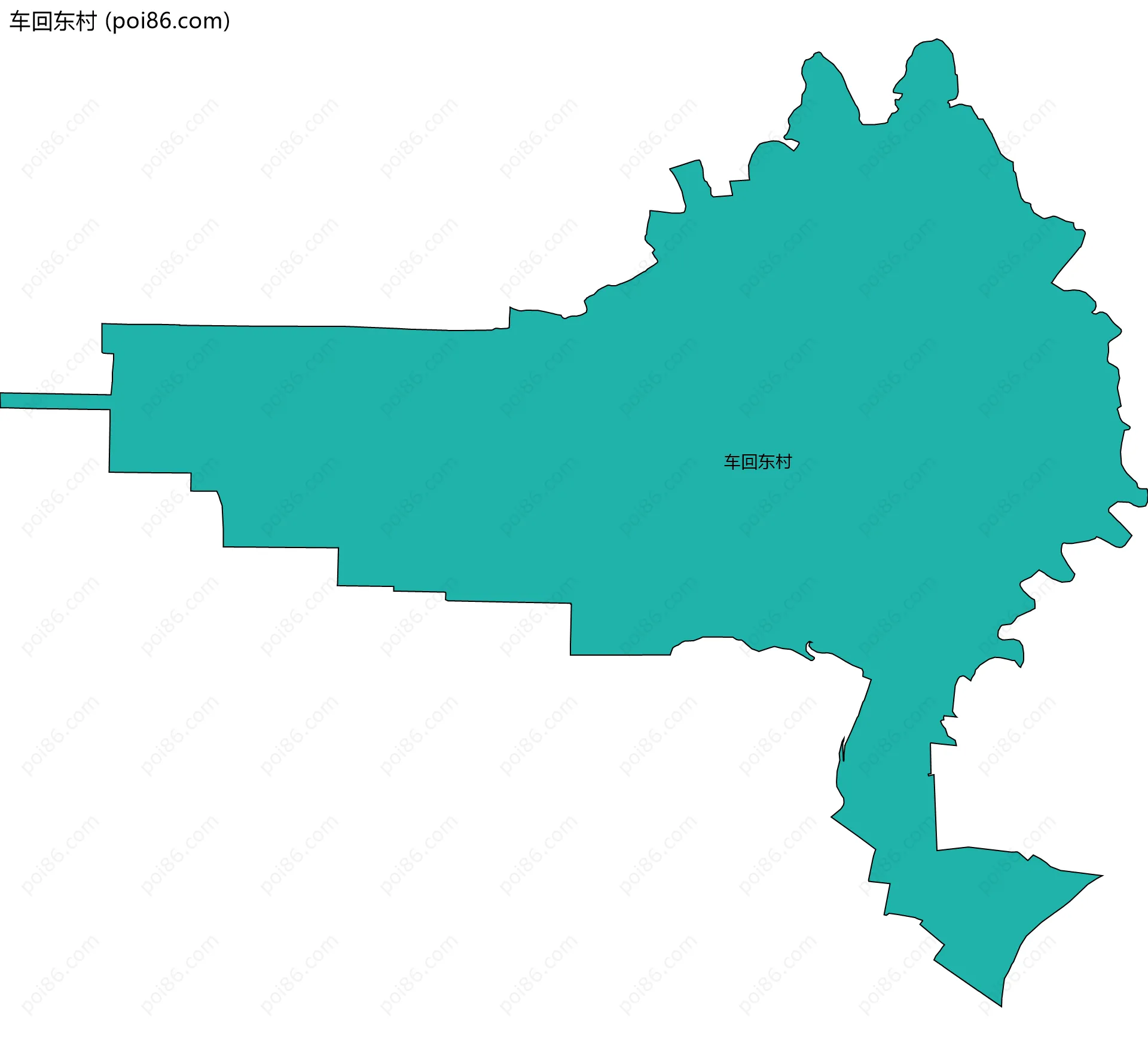 车回东村边界地图