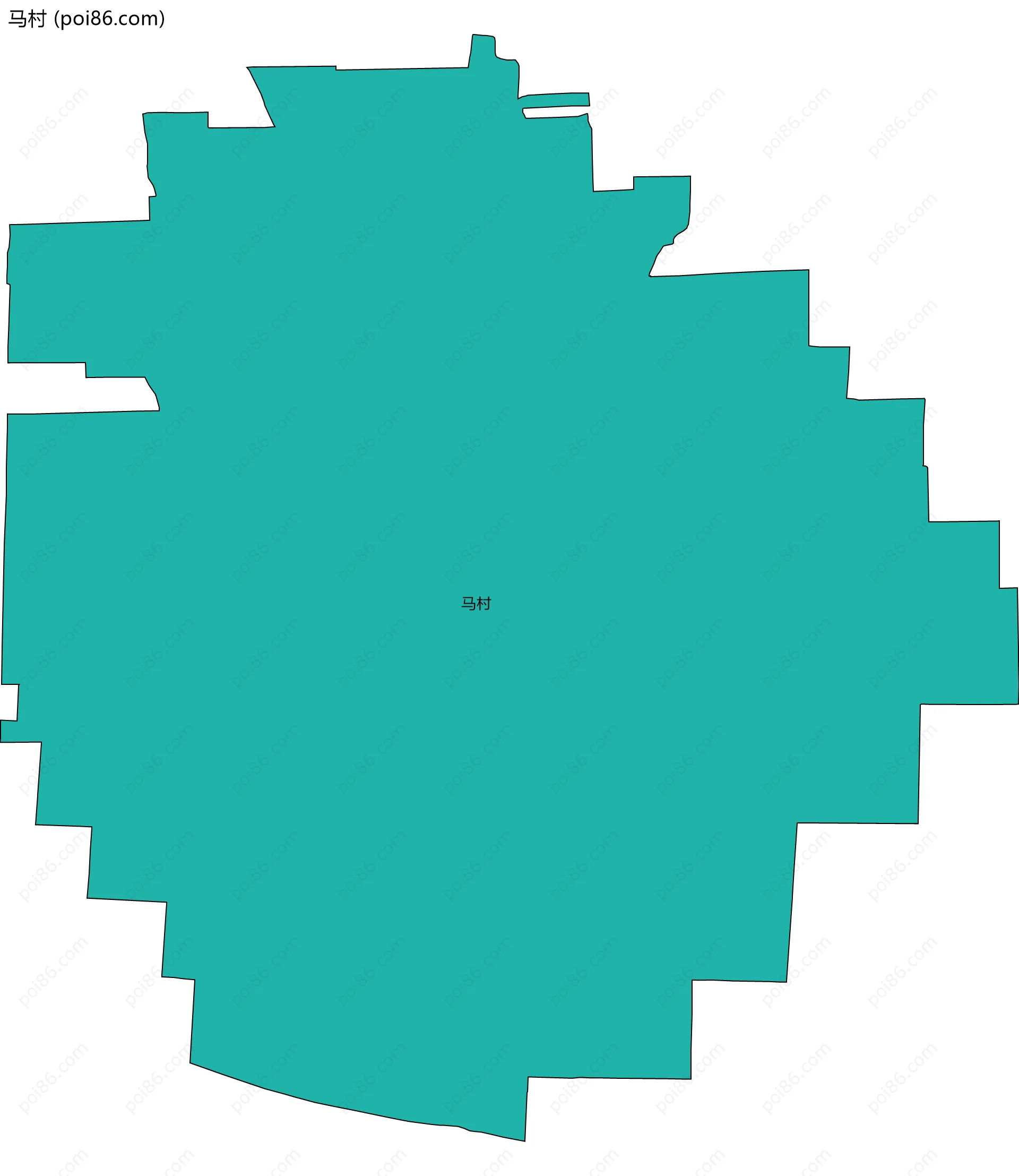 马村边界地图