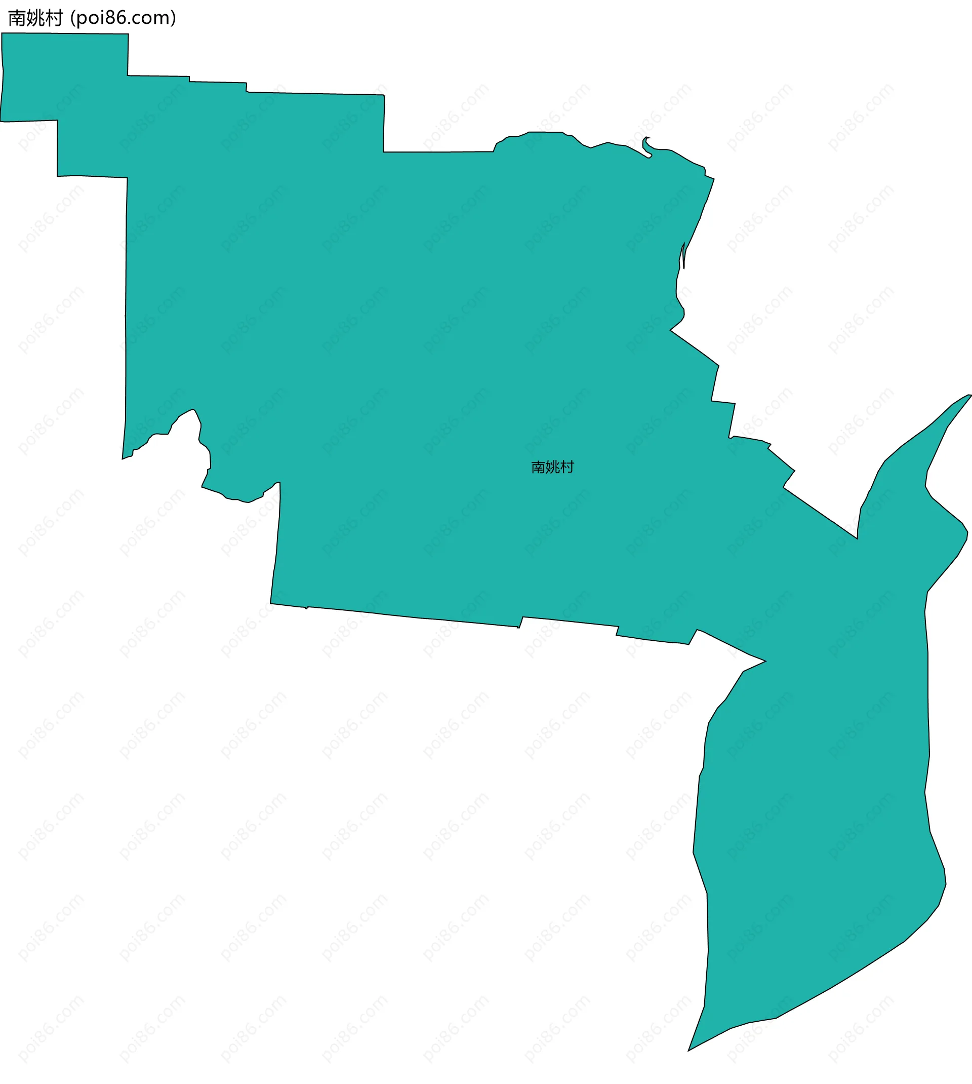 南姚村边界地图