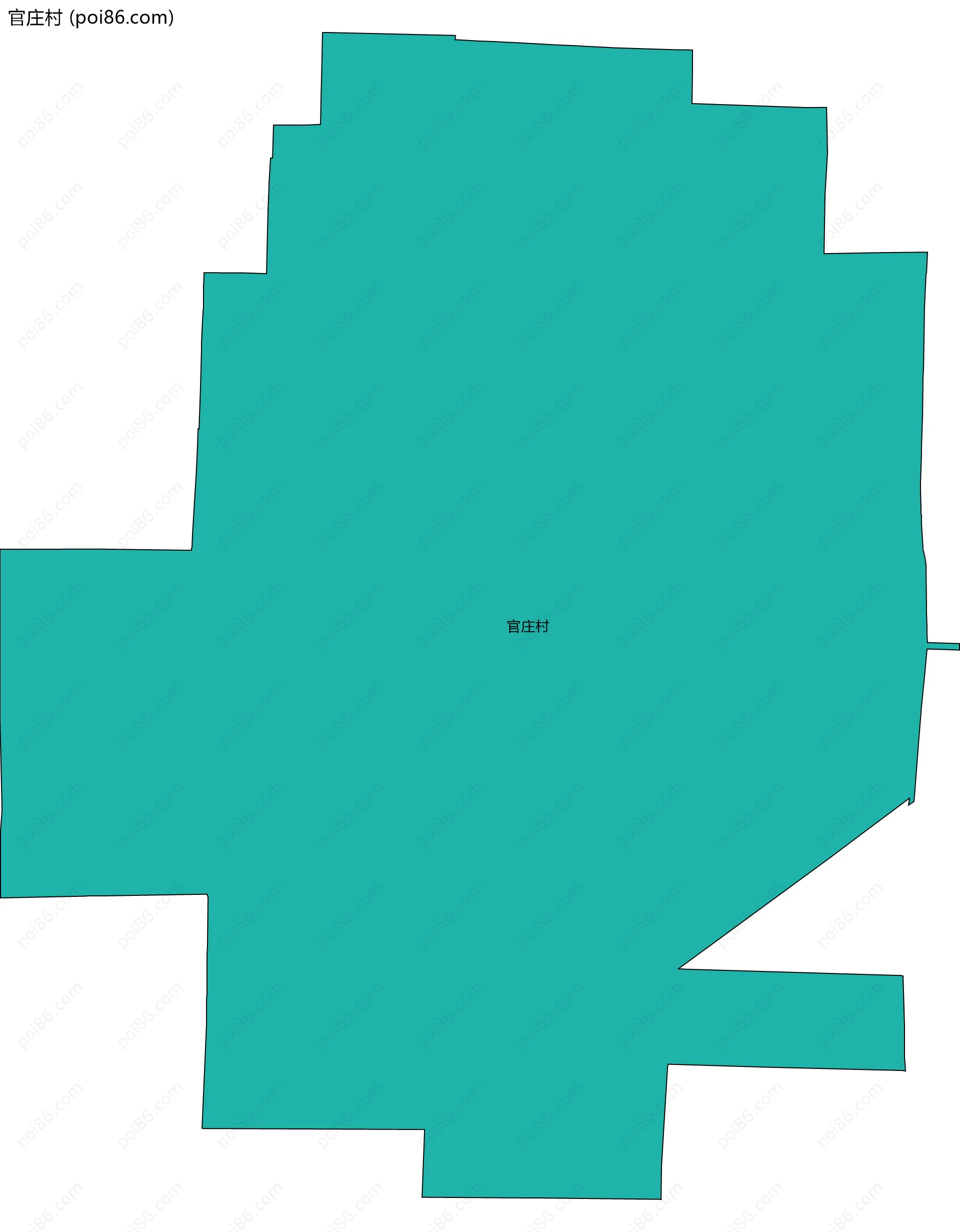 官庄村边界地图