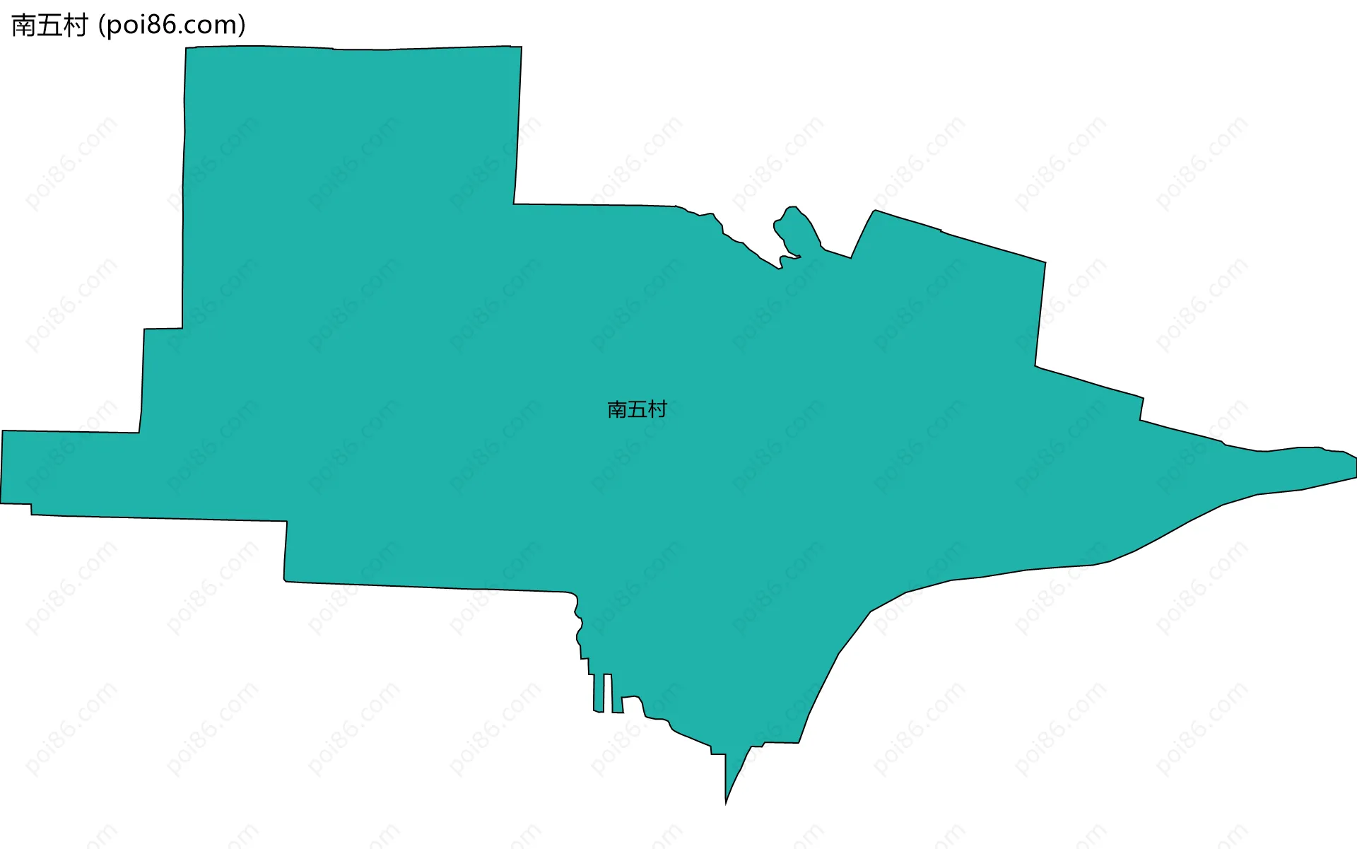 南五村边界地图