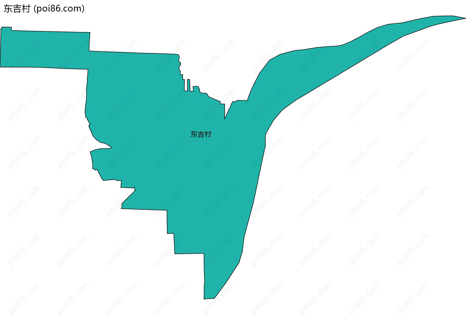 东吉村边界地图