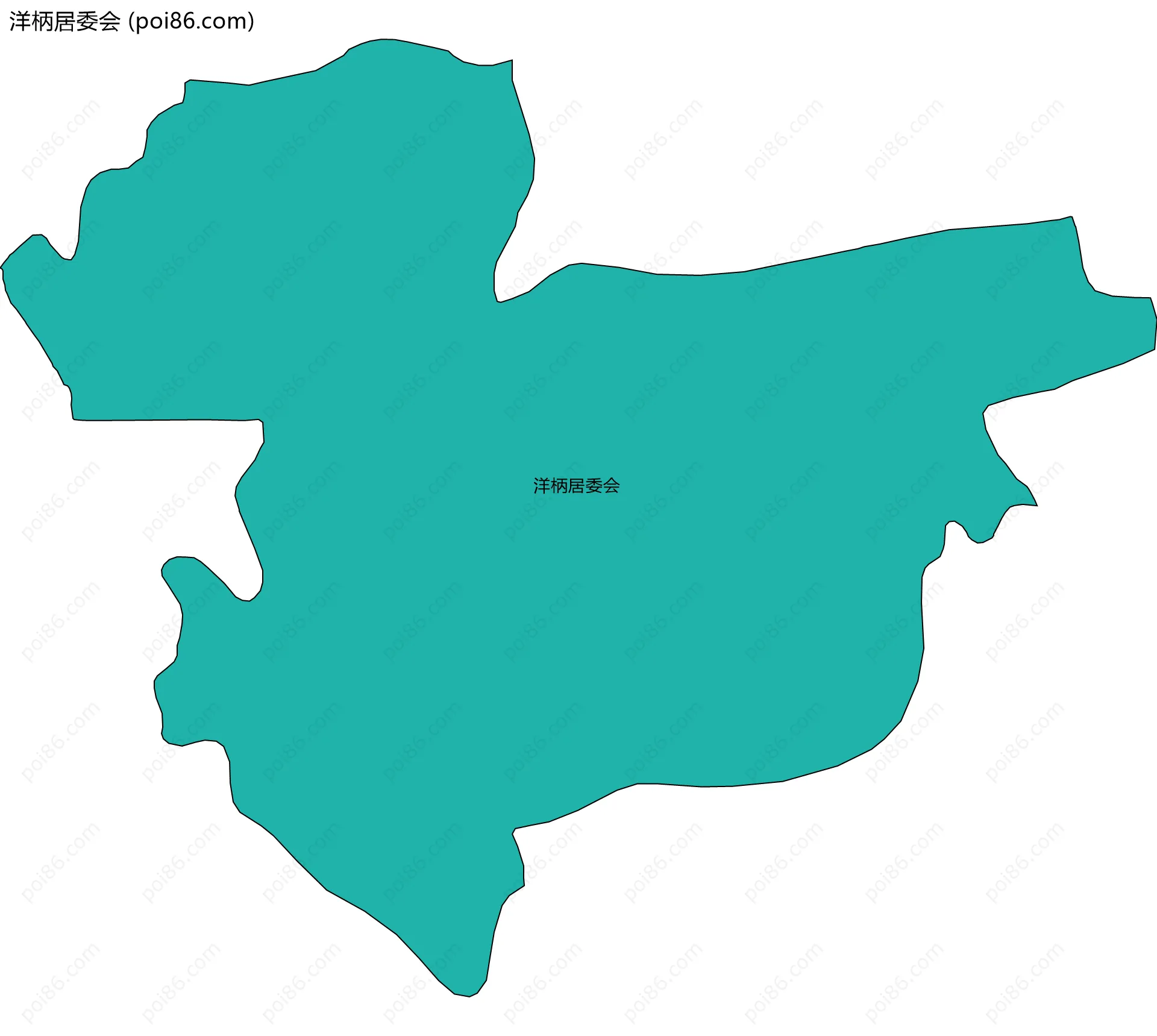 洋柄居委会边界地图