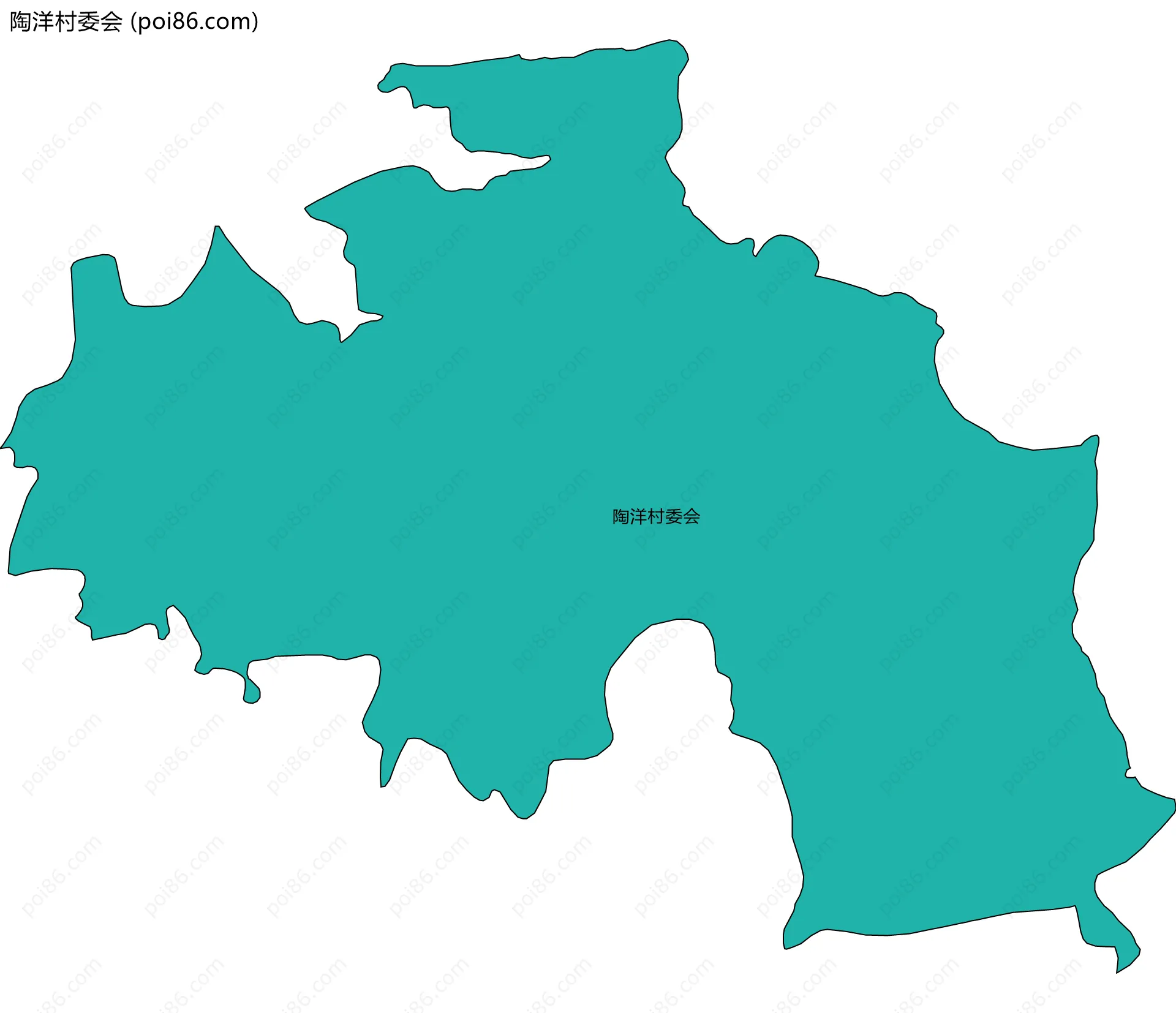 陶洋村委会边界地图