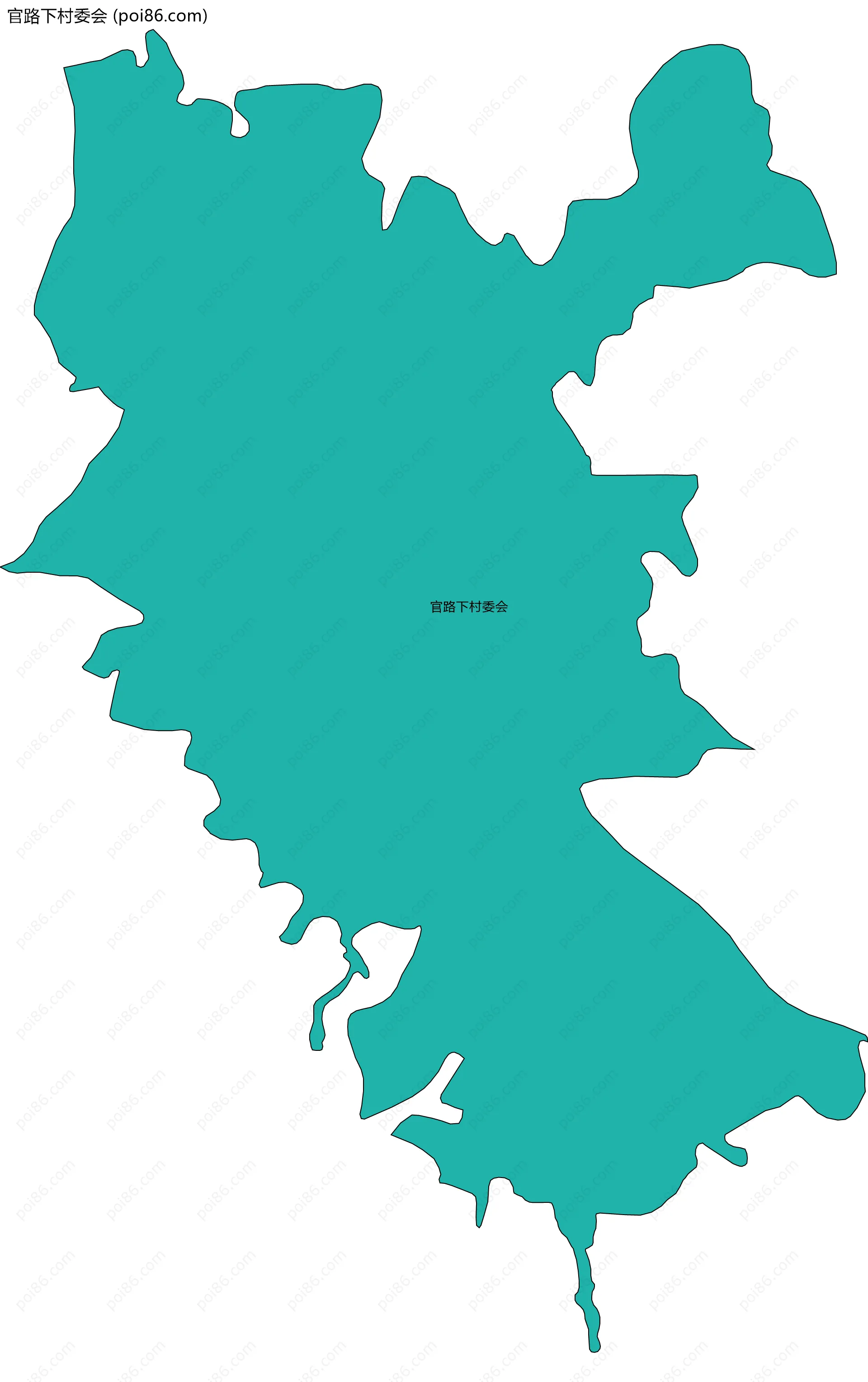 官路下村委会边界地图