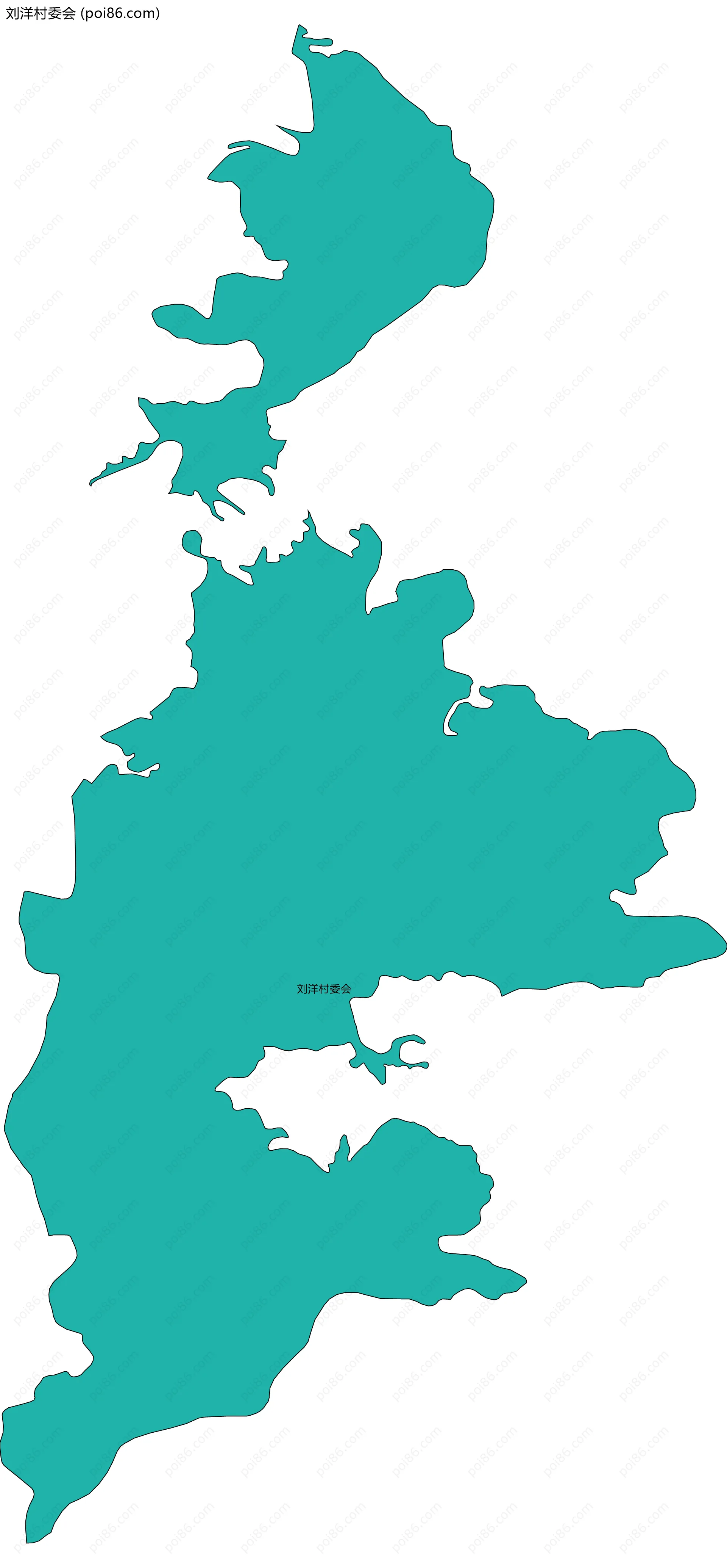 刘洋村委会边界地图