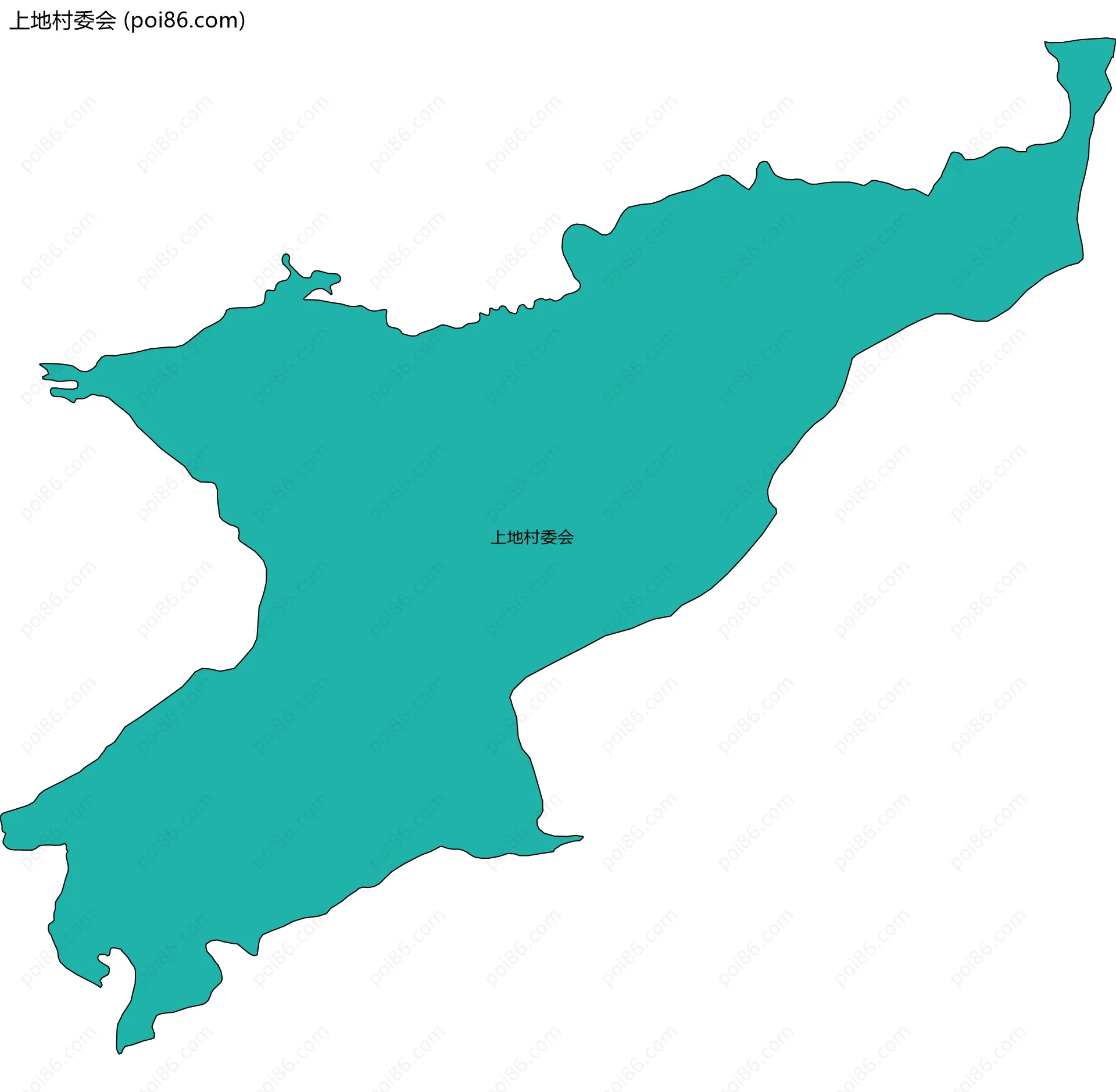 上地村委会边界地图