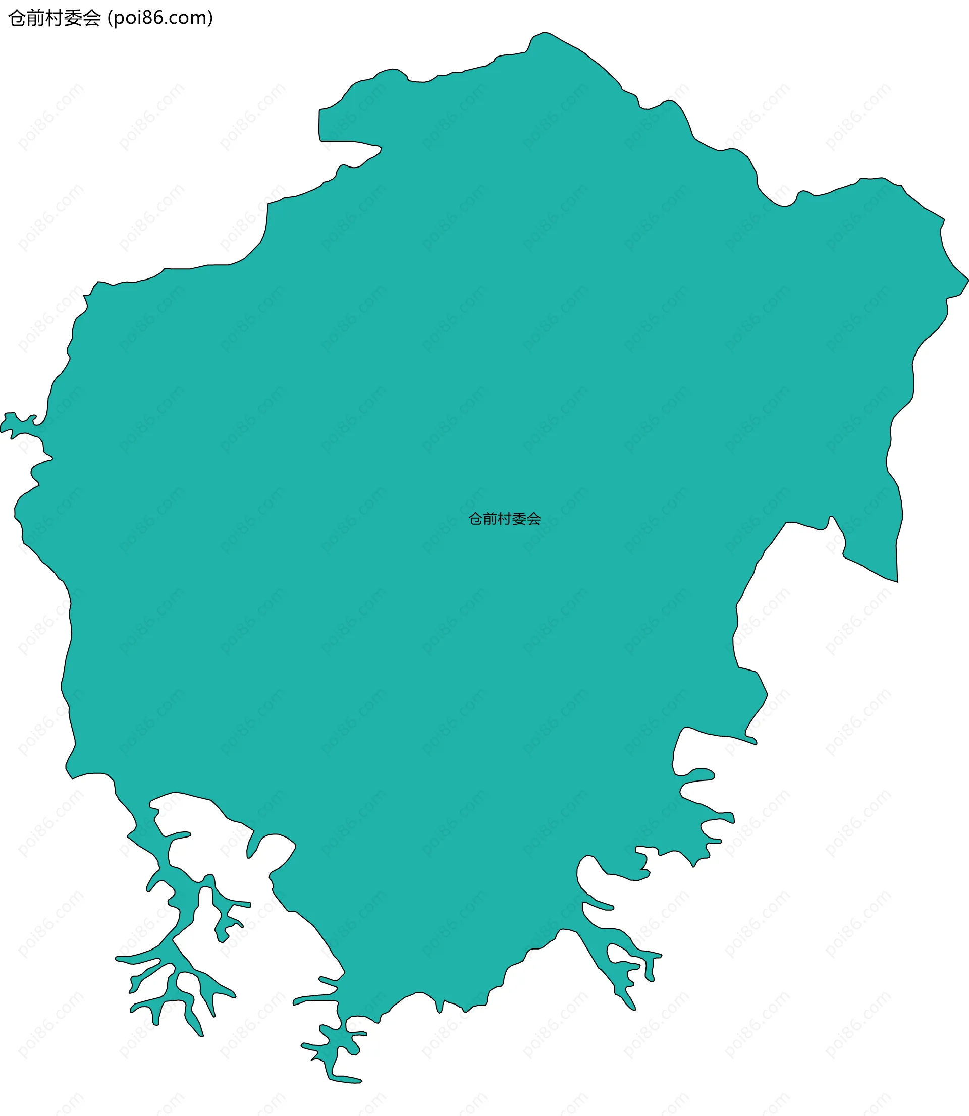 仓前村委会边界地图