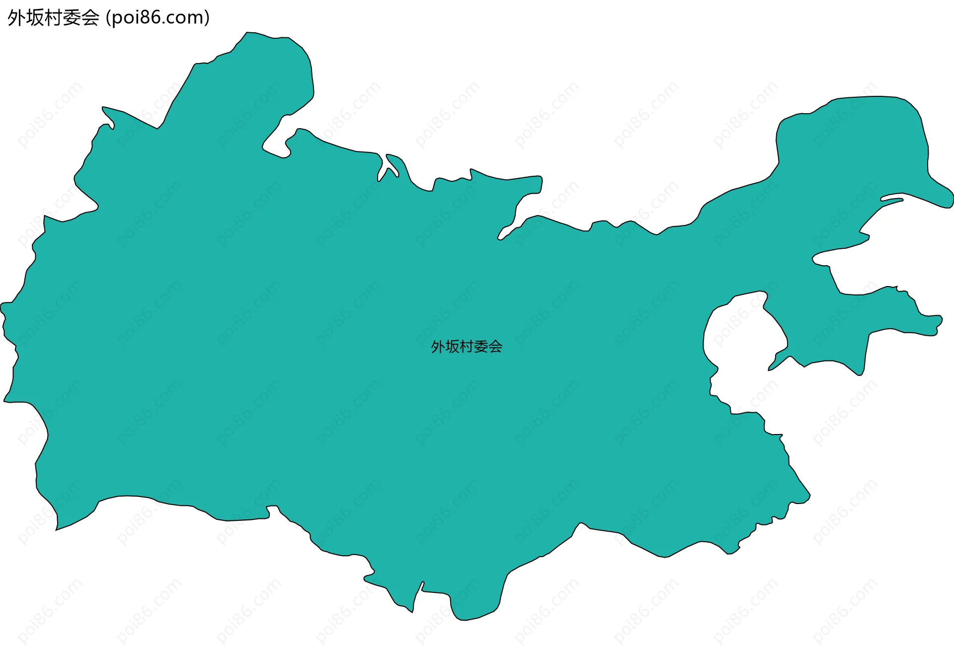 外坂村委会边界地图