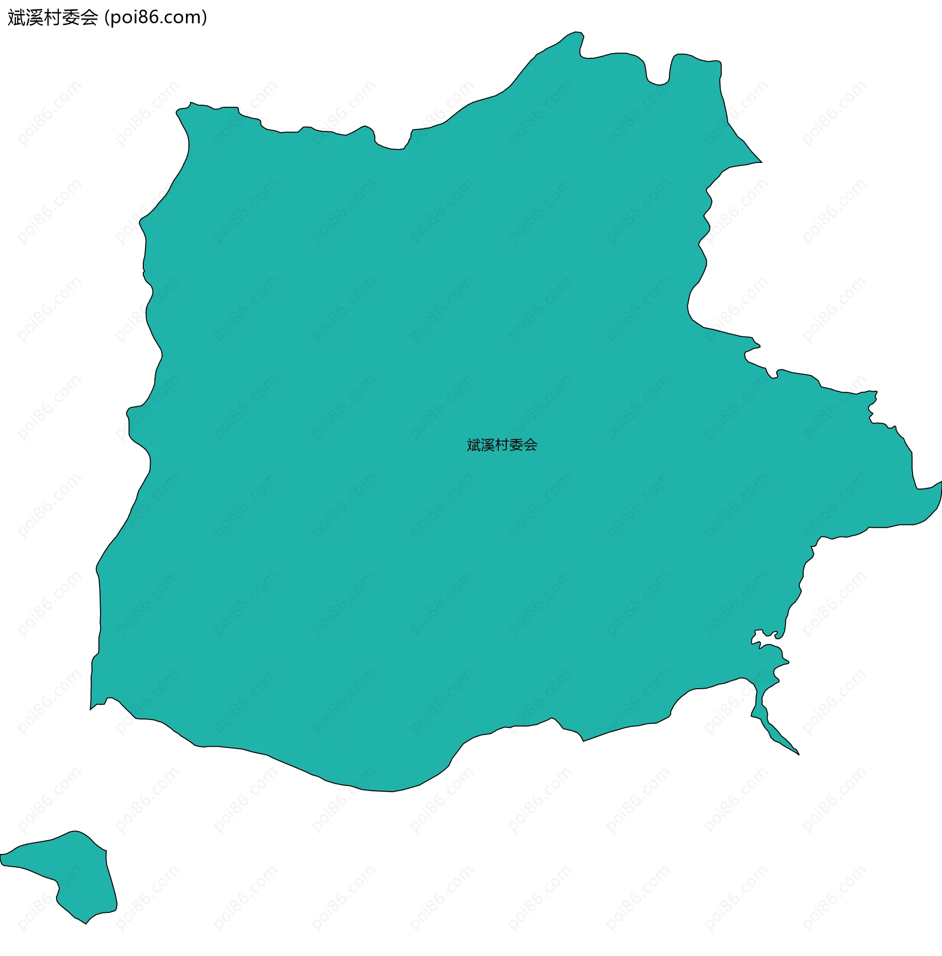 斌溪村委会边界地图