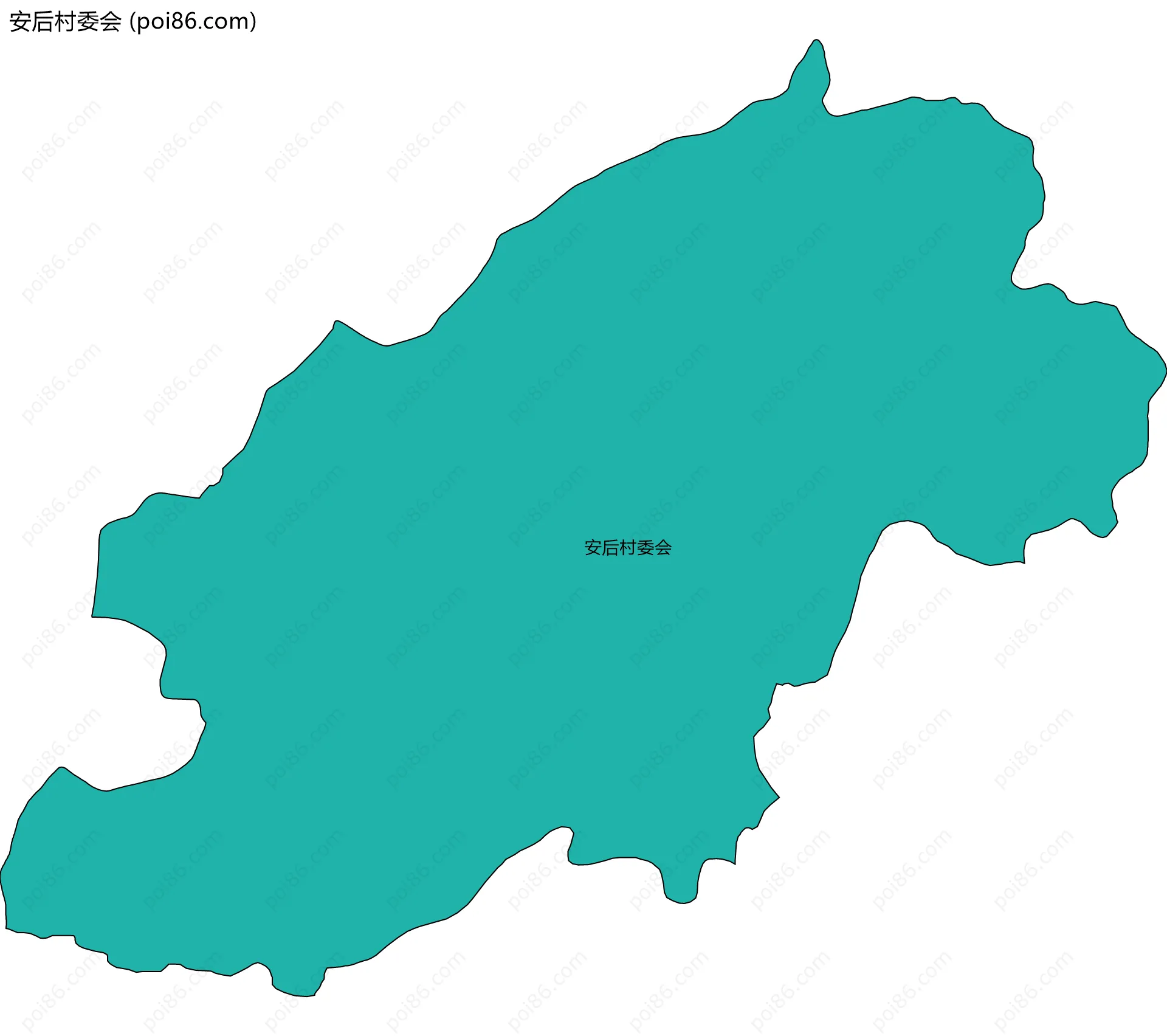 安后村委会边界地图