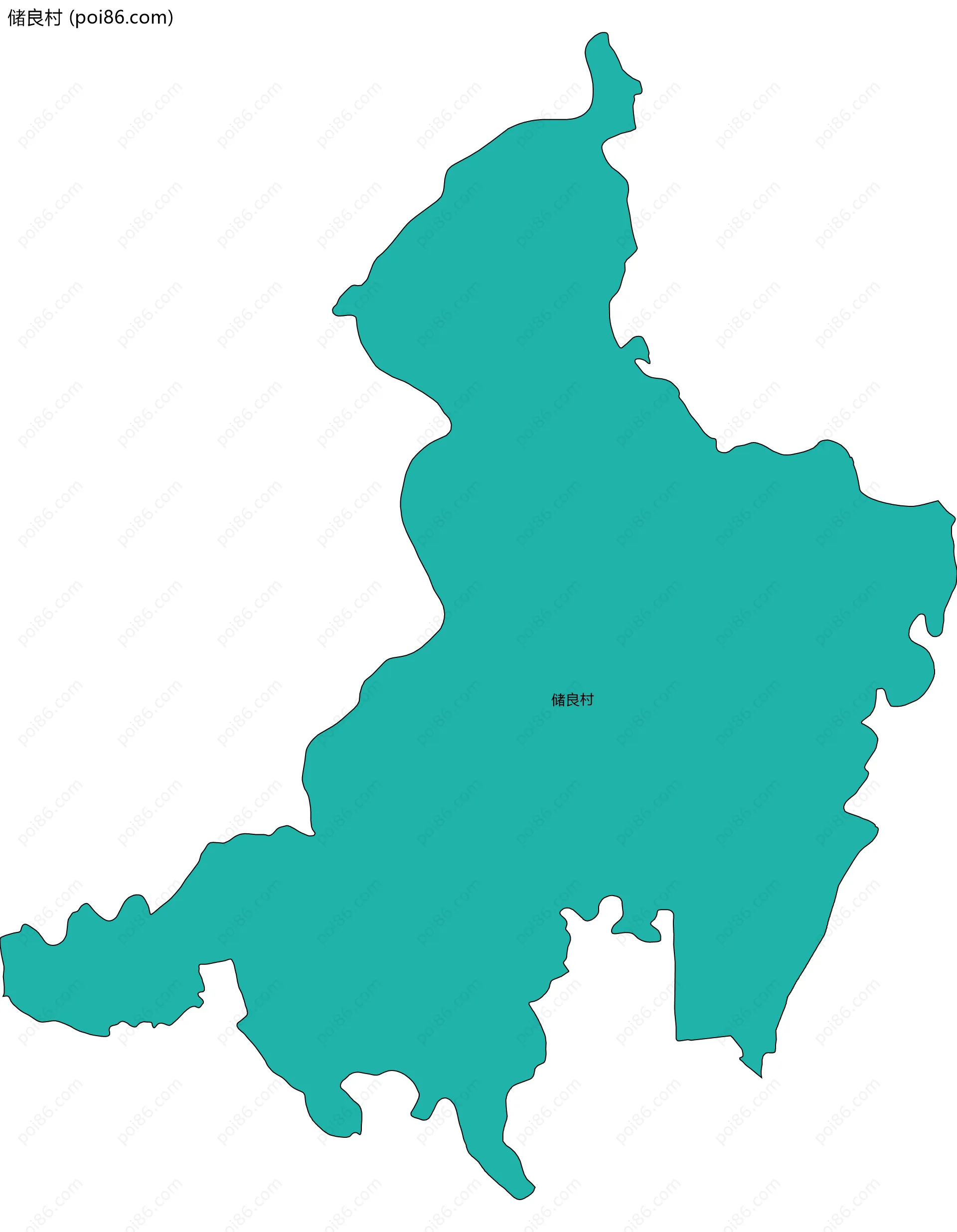 储良村边界地图