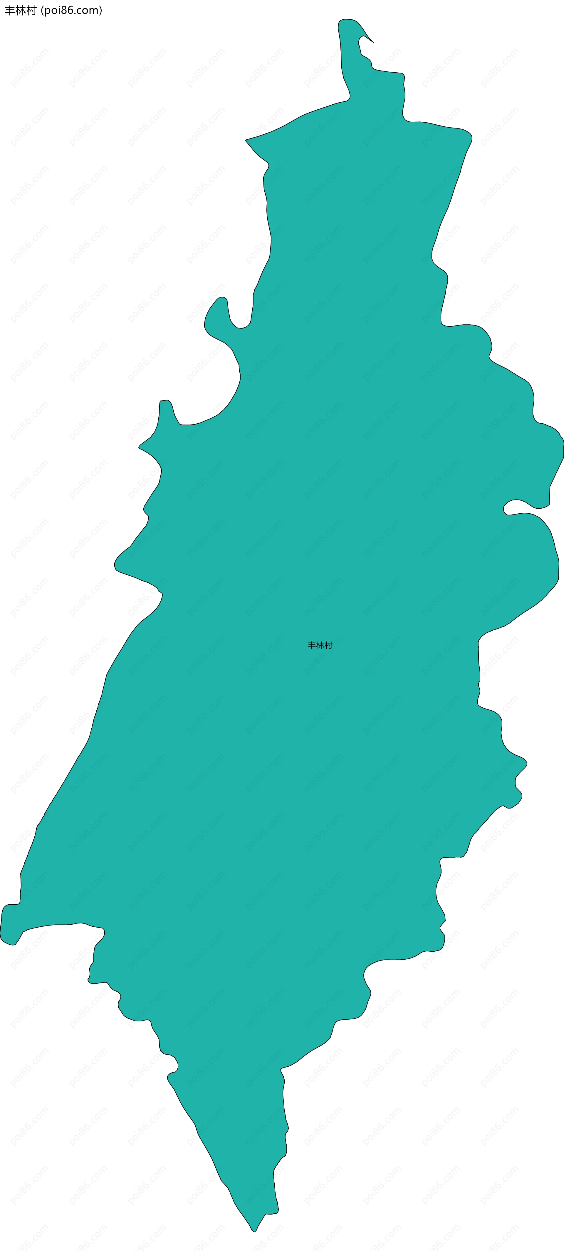 丰林村边界地图