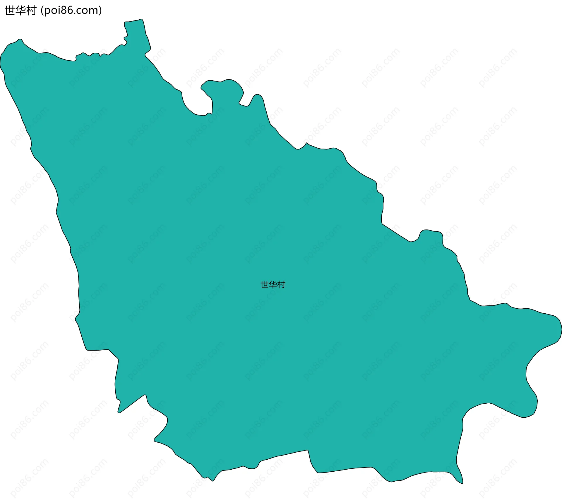 世华村边界地图