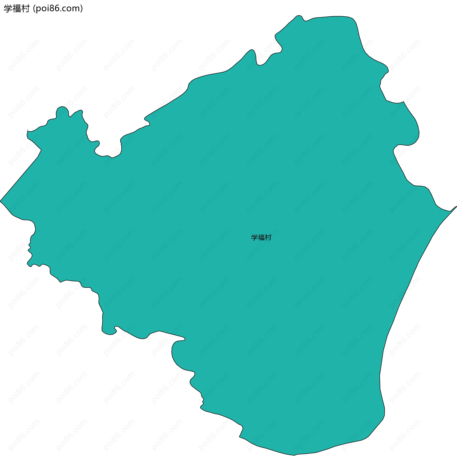 学福村边界地图