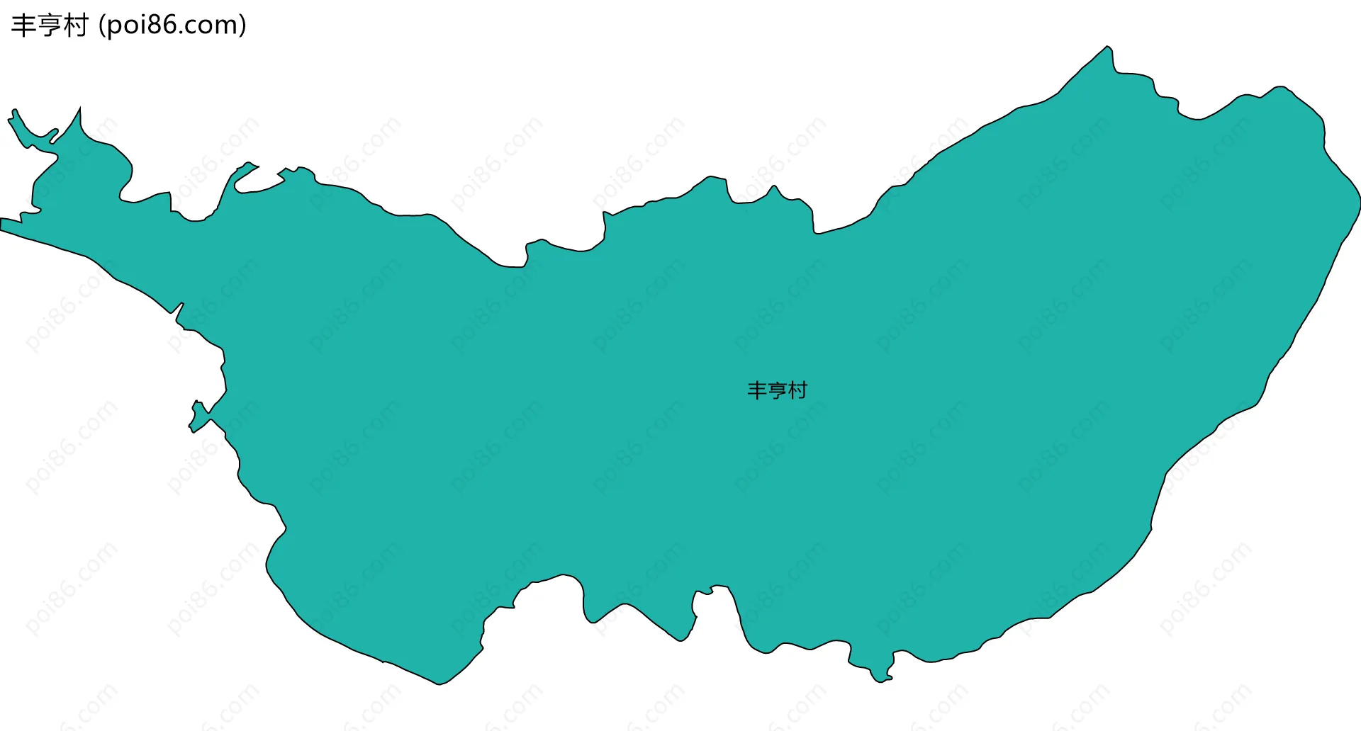 丰亨村边界地图