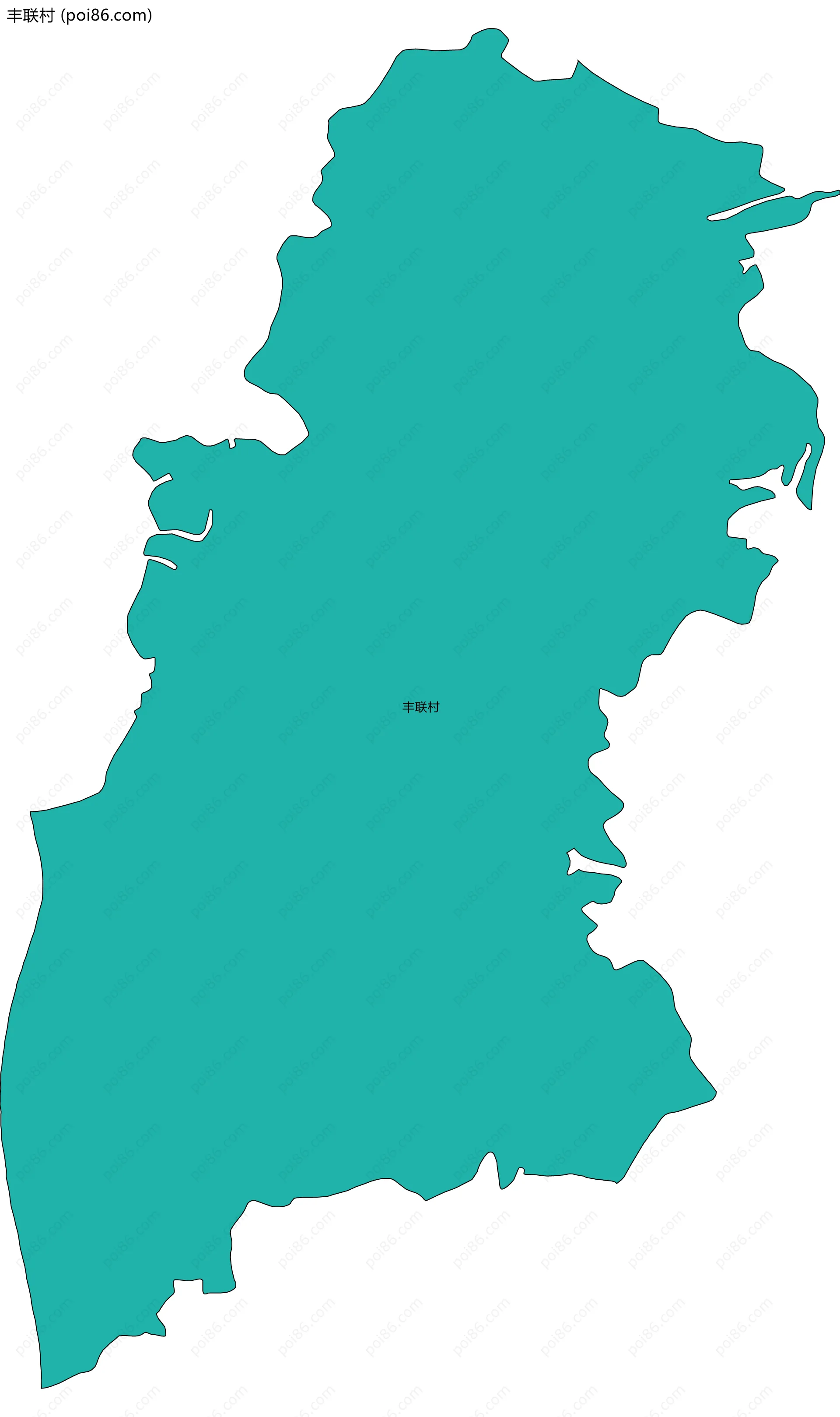 丰联村边界地图