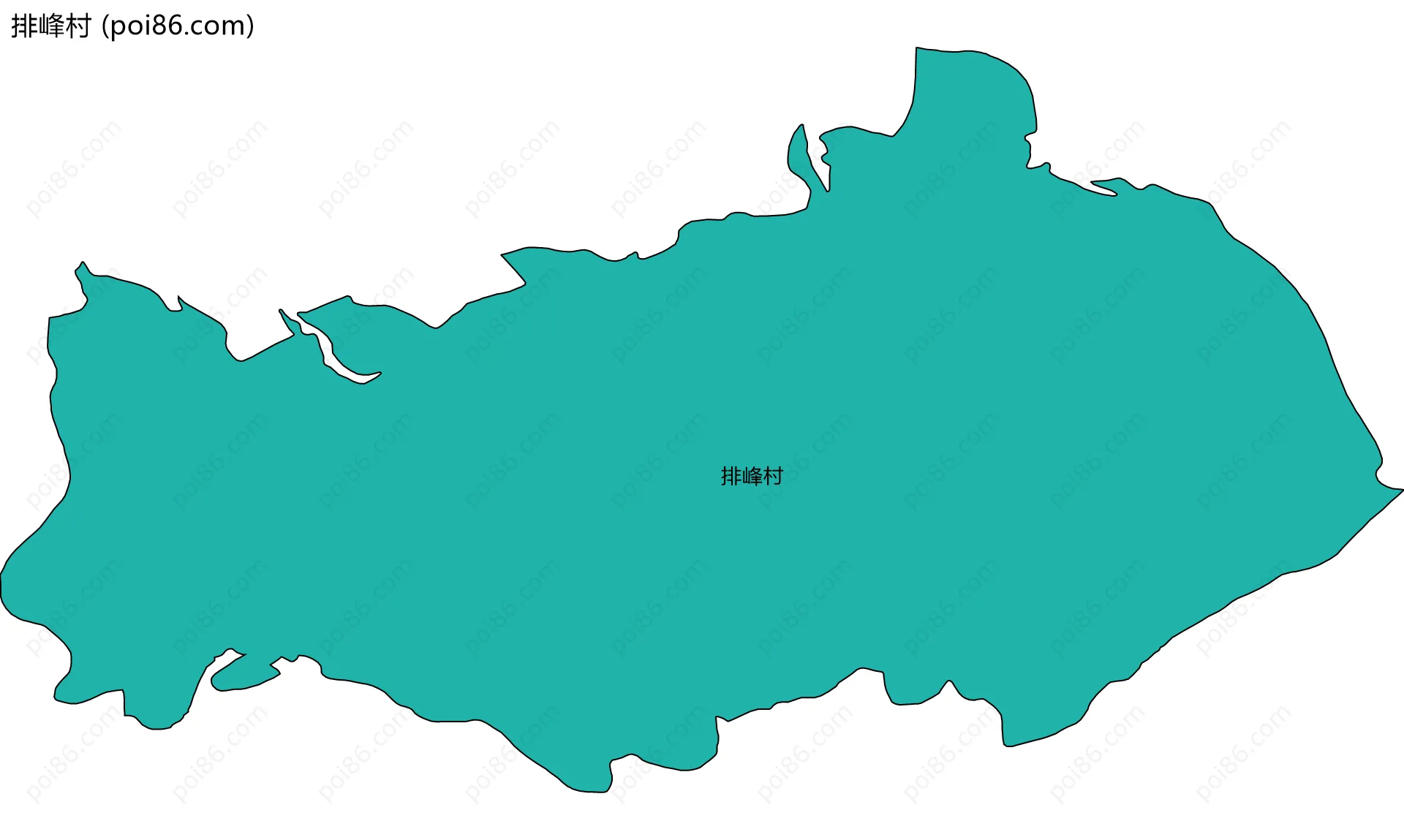 排峰村边界地图