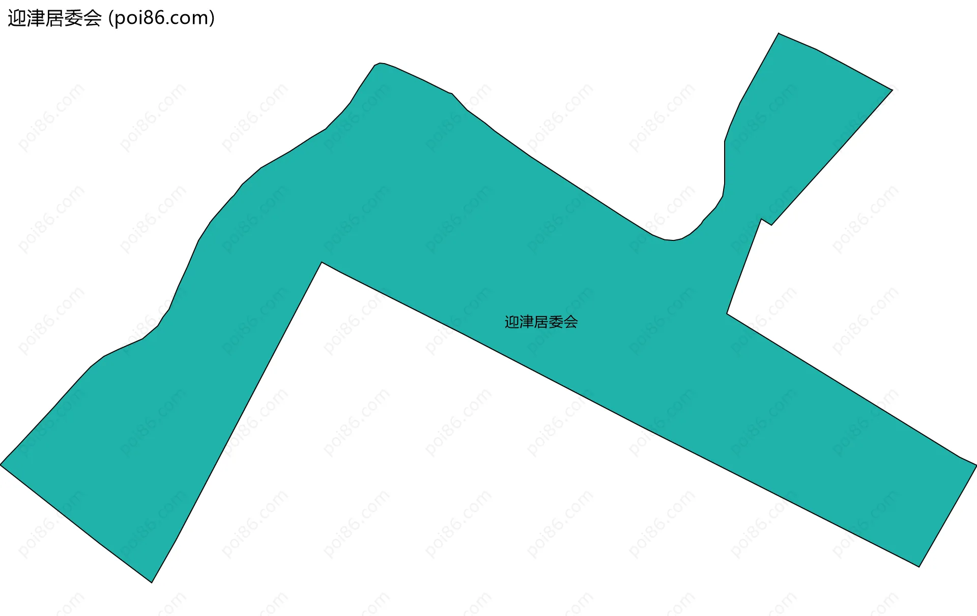 迎津居委会边界地图