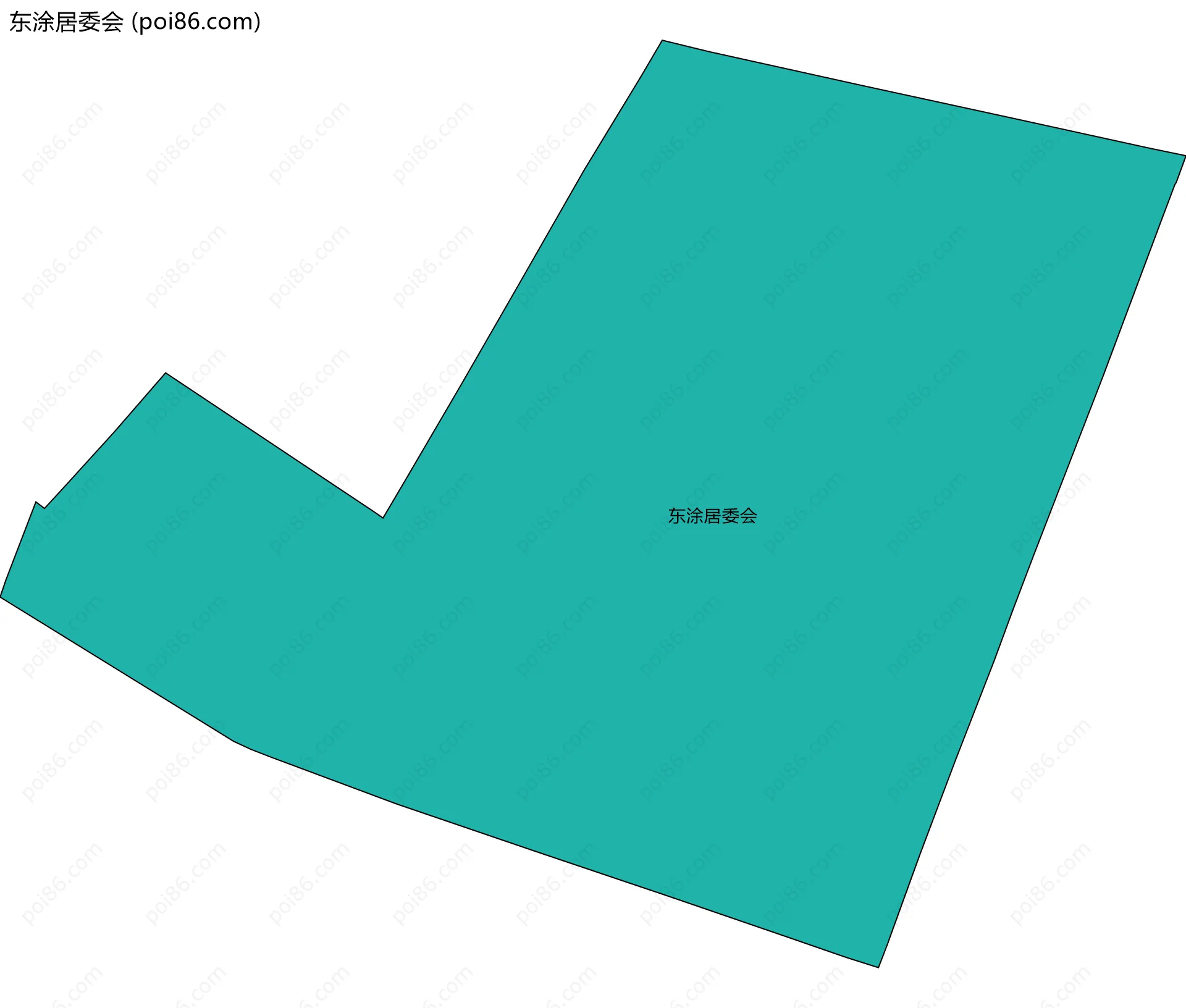 东涂居委会边界地图