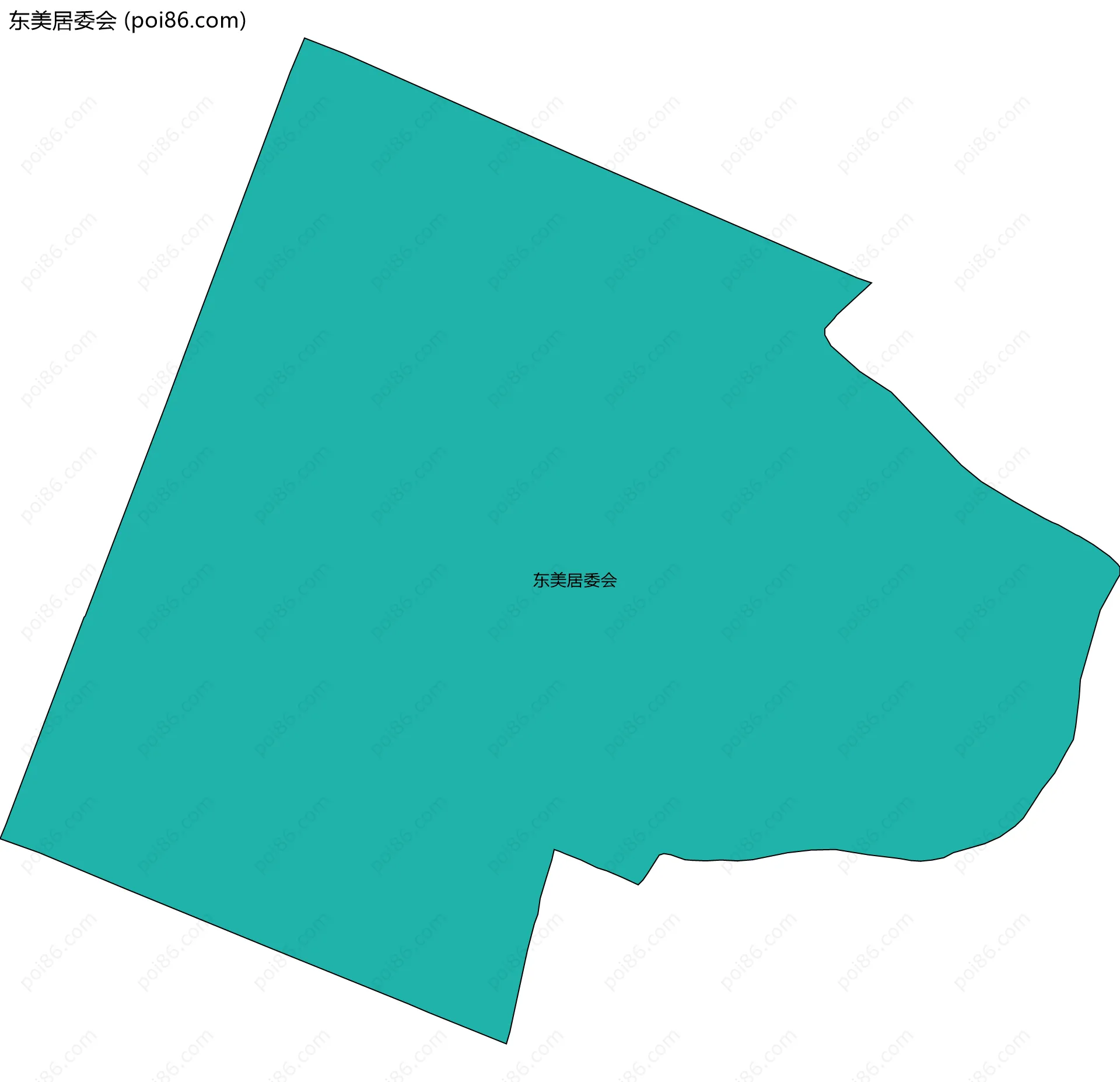 东美居委会边界地图