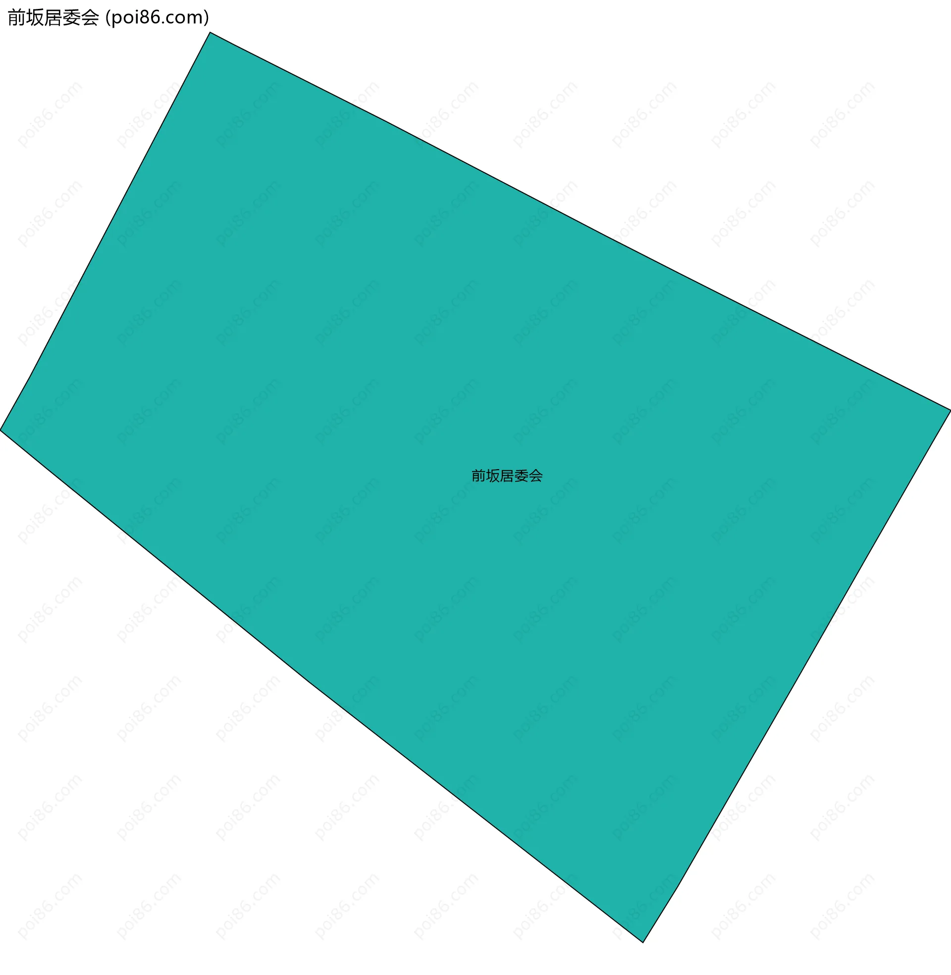 前坂居委会边界地图