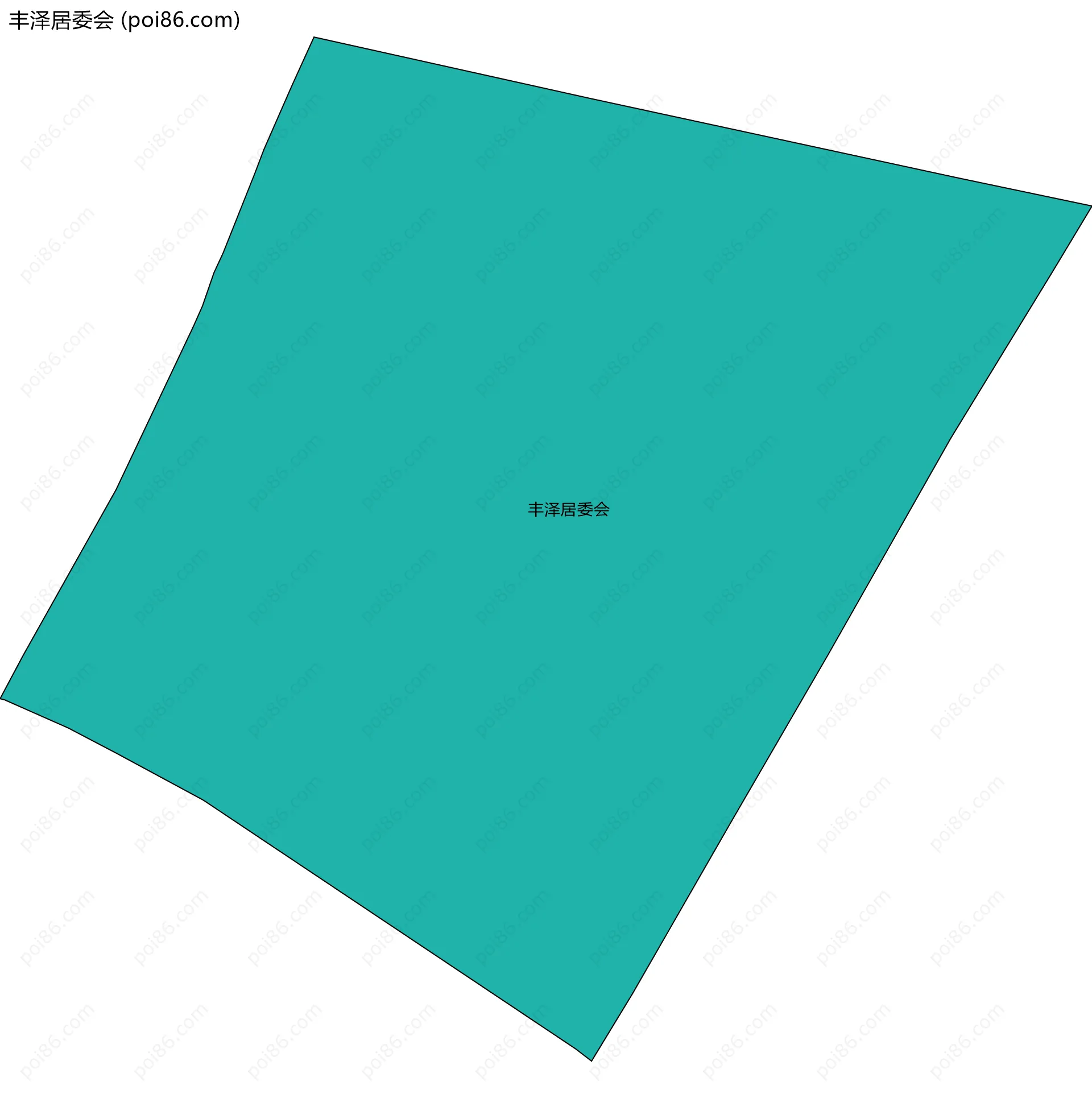 丰泽居委会边界地图