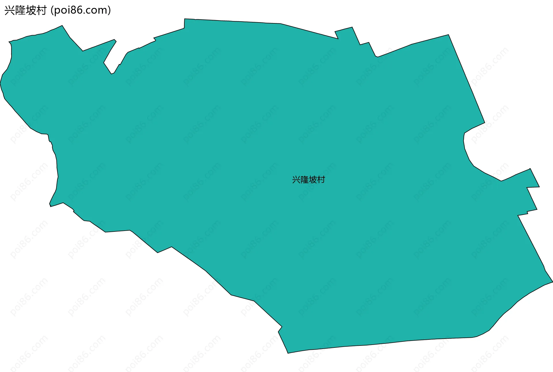 兴隆坡村边界地图