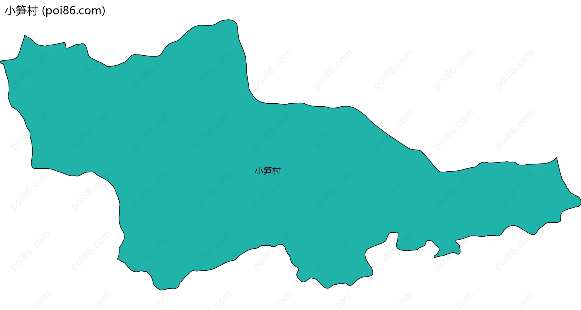 小笋村边界地图