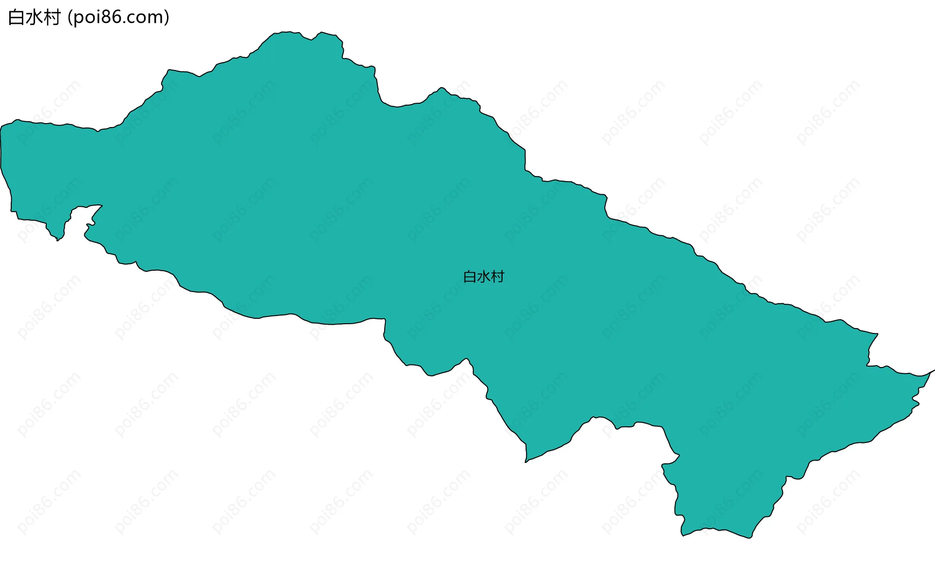 白水村边界地图