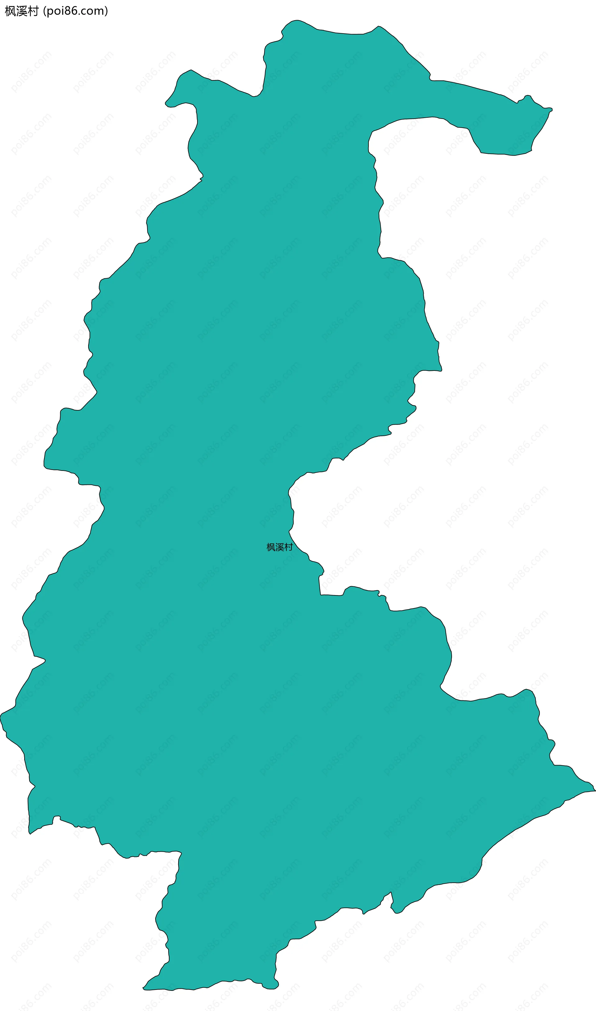 枫溪村边界地图