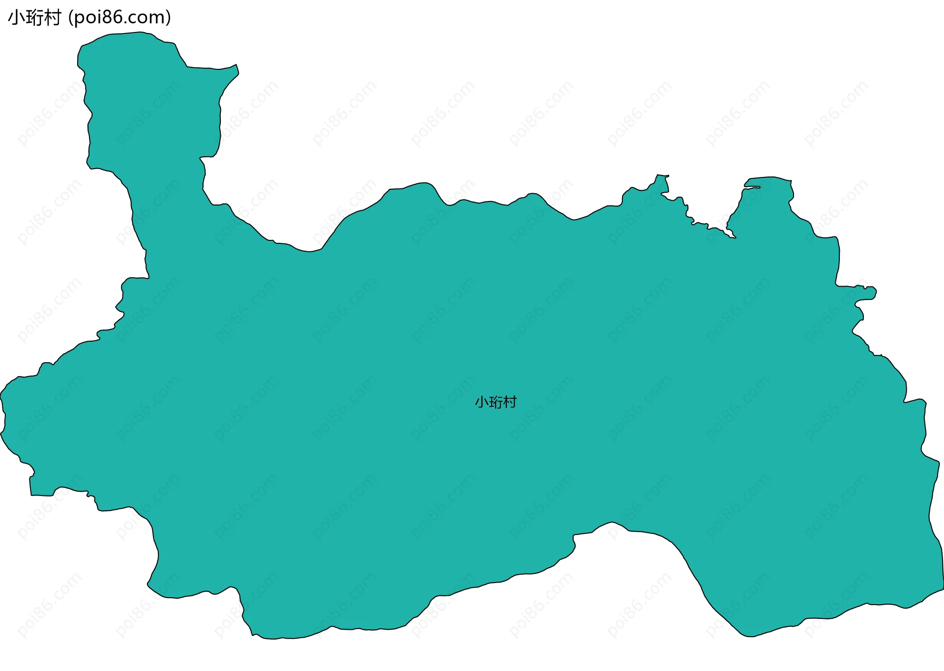 小珩村边界地图