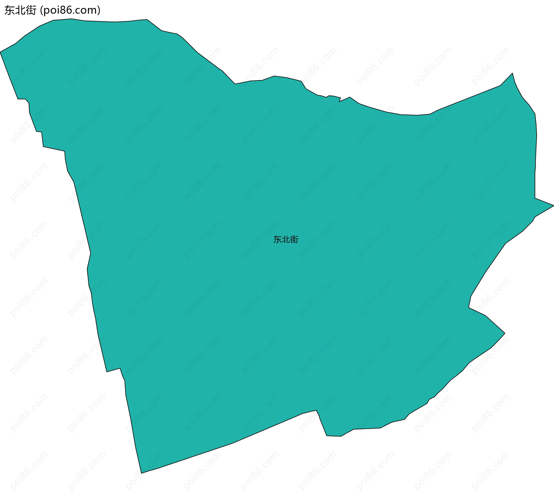 东北街边界地图