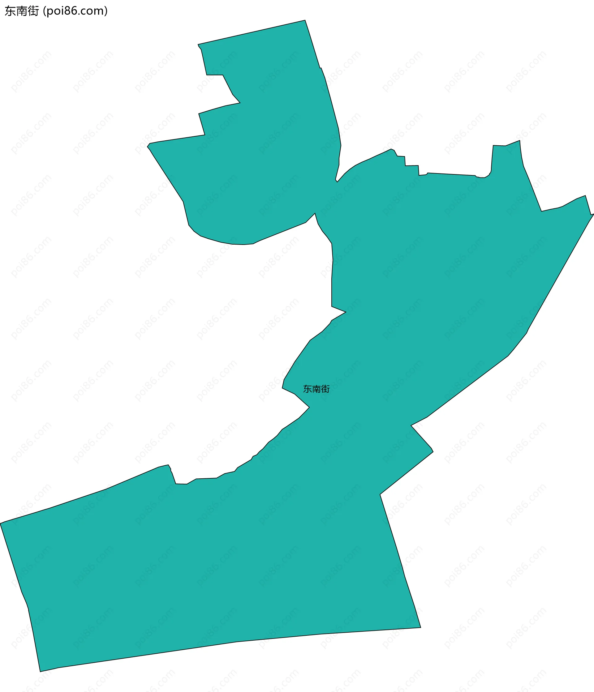 东南街边界地图