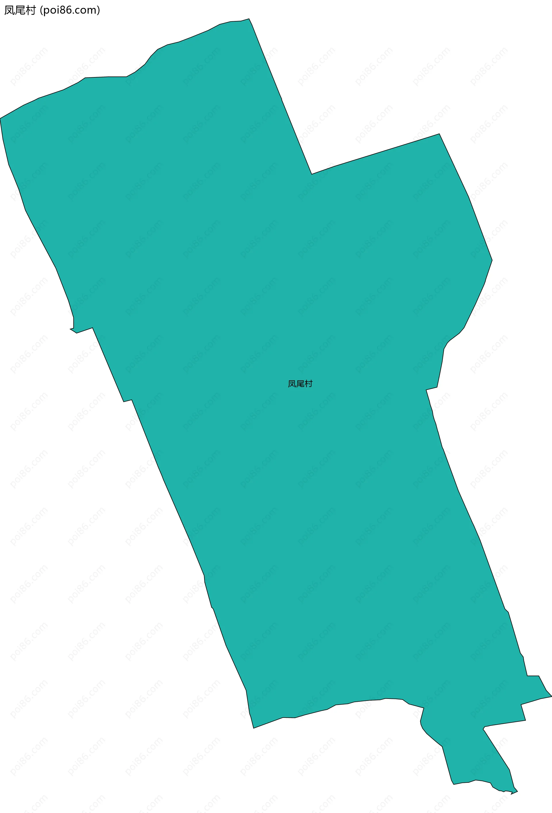 凤尾村边界地图