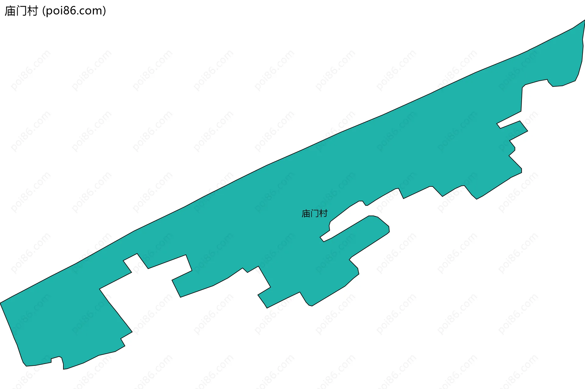 庙门村边界地图