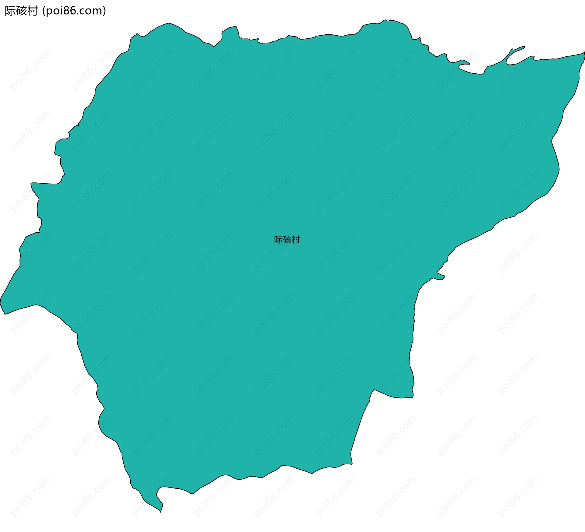 际硋村边界地图