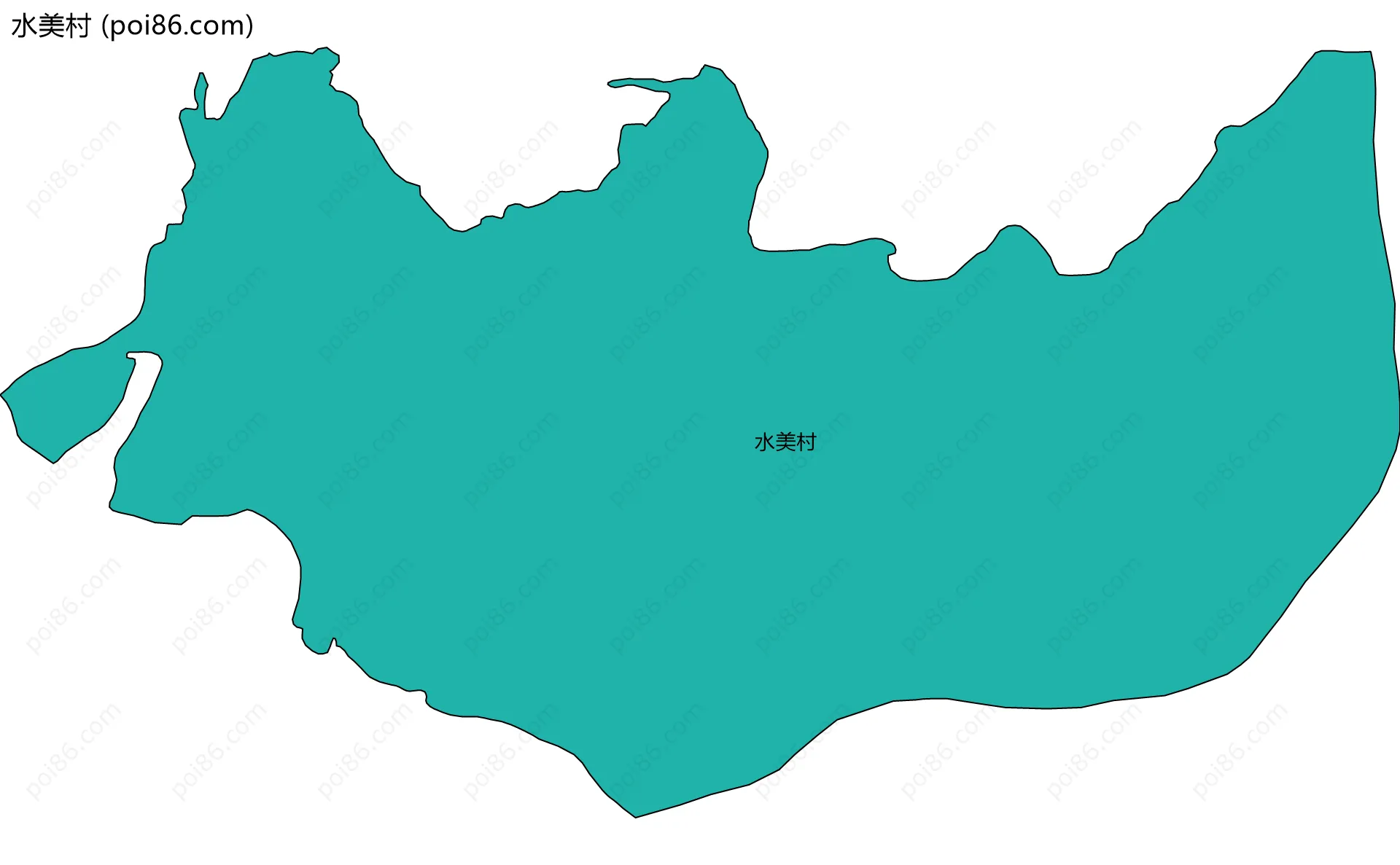 水美村边界地图