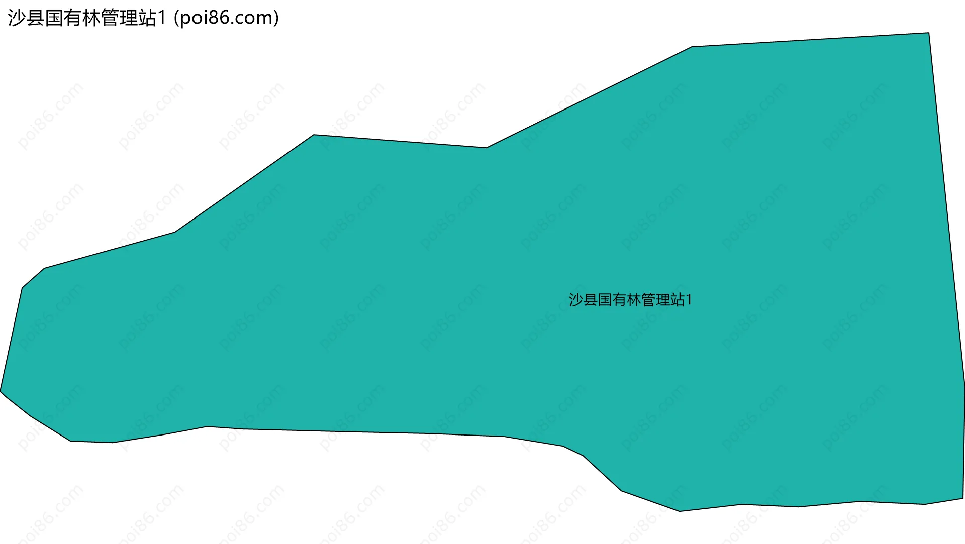 沙县国有林管理站1边界地图