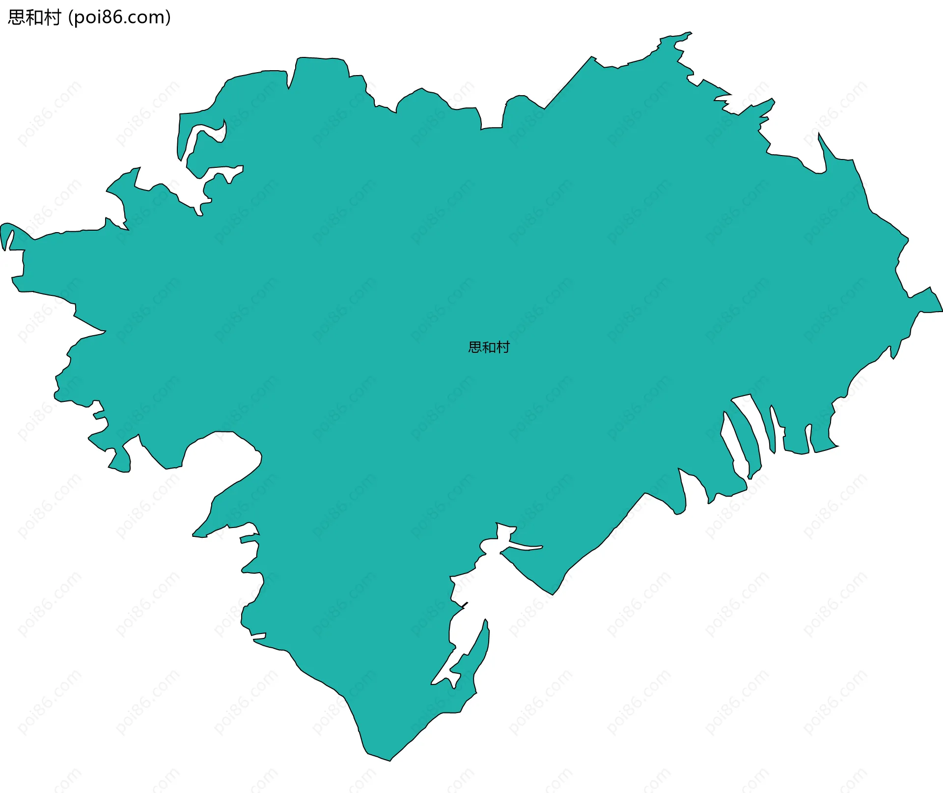 思和村边界地图