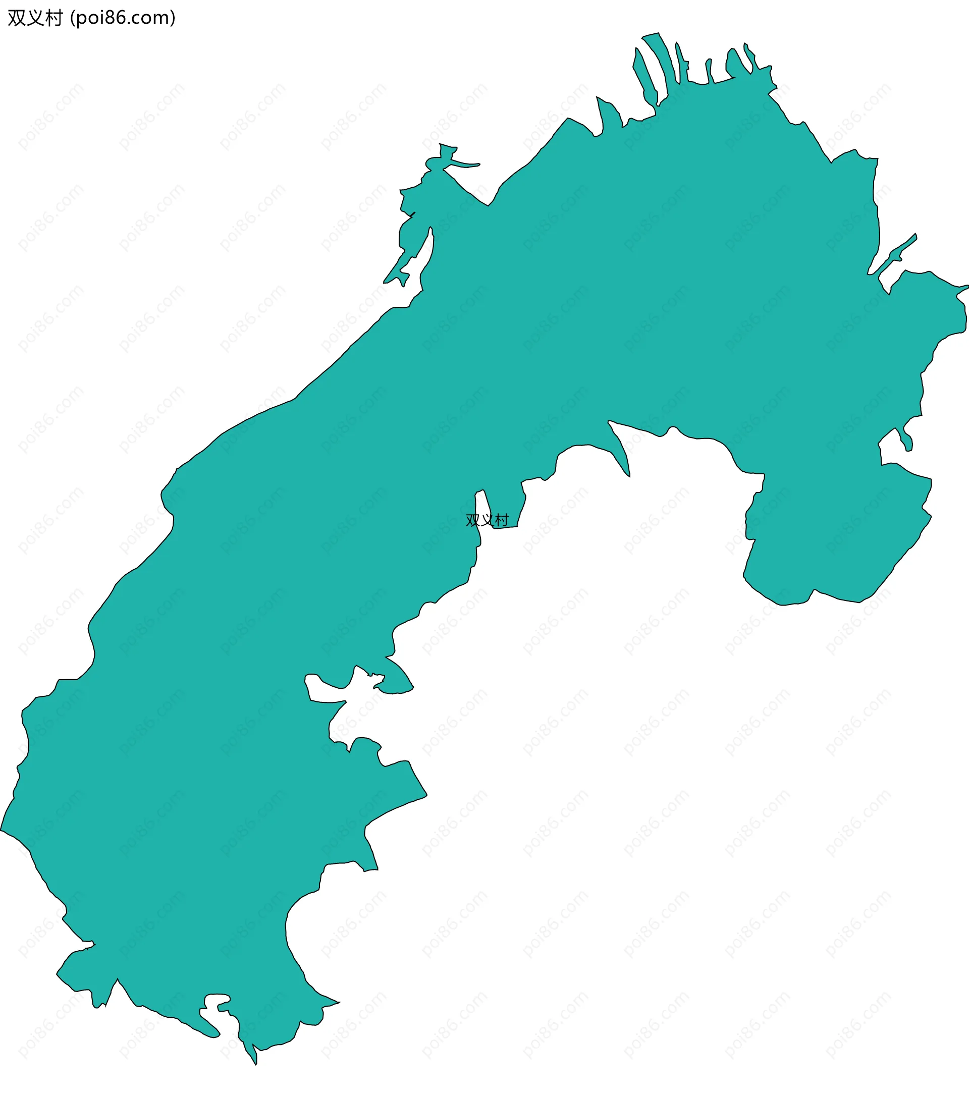 双义村边界地图