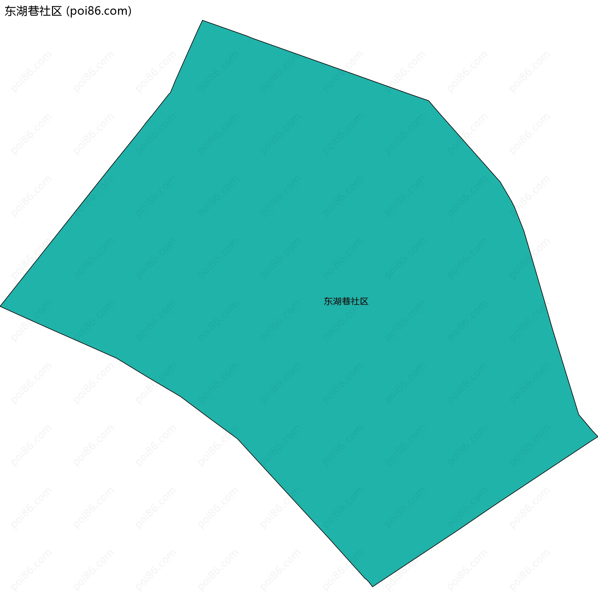 东湖巷社区边界地图