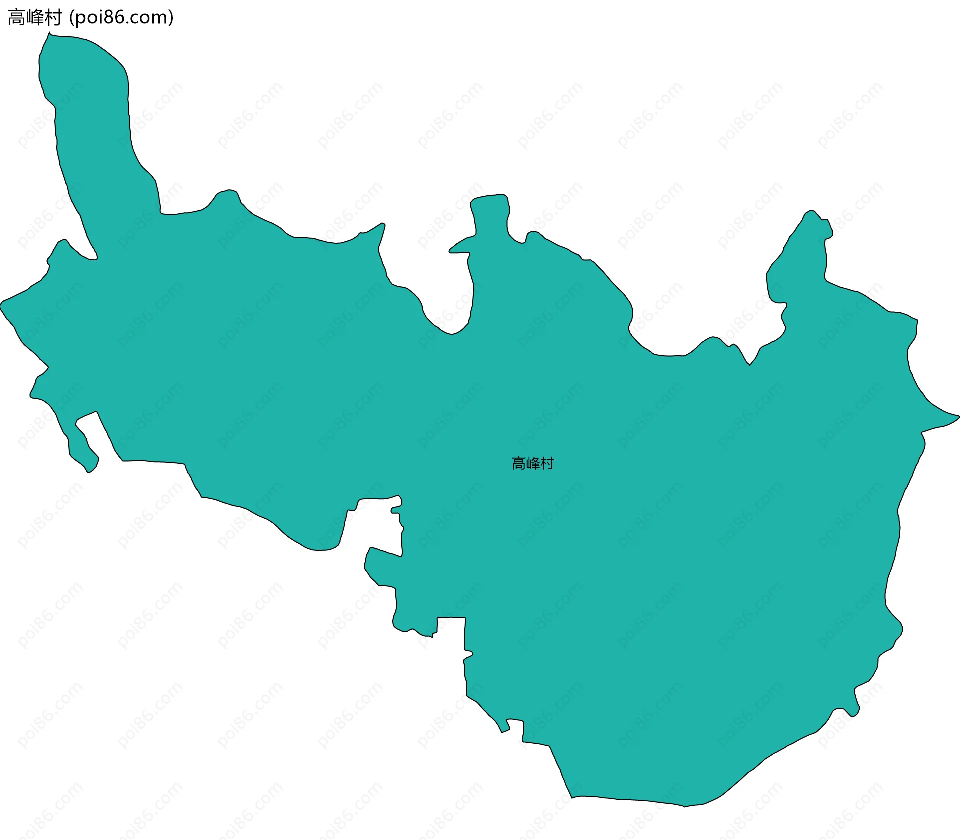 高峰村边界地图