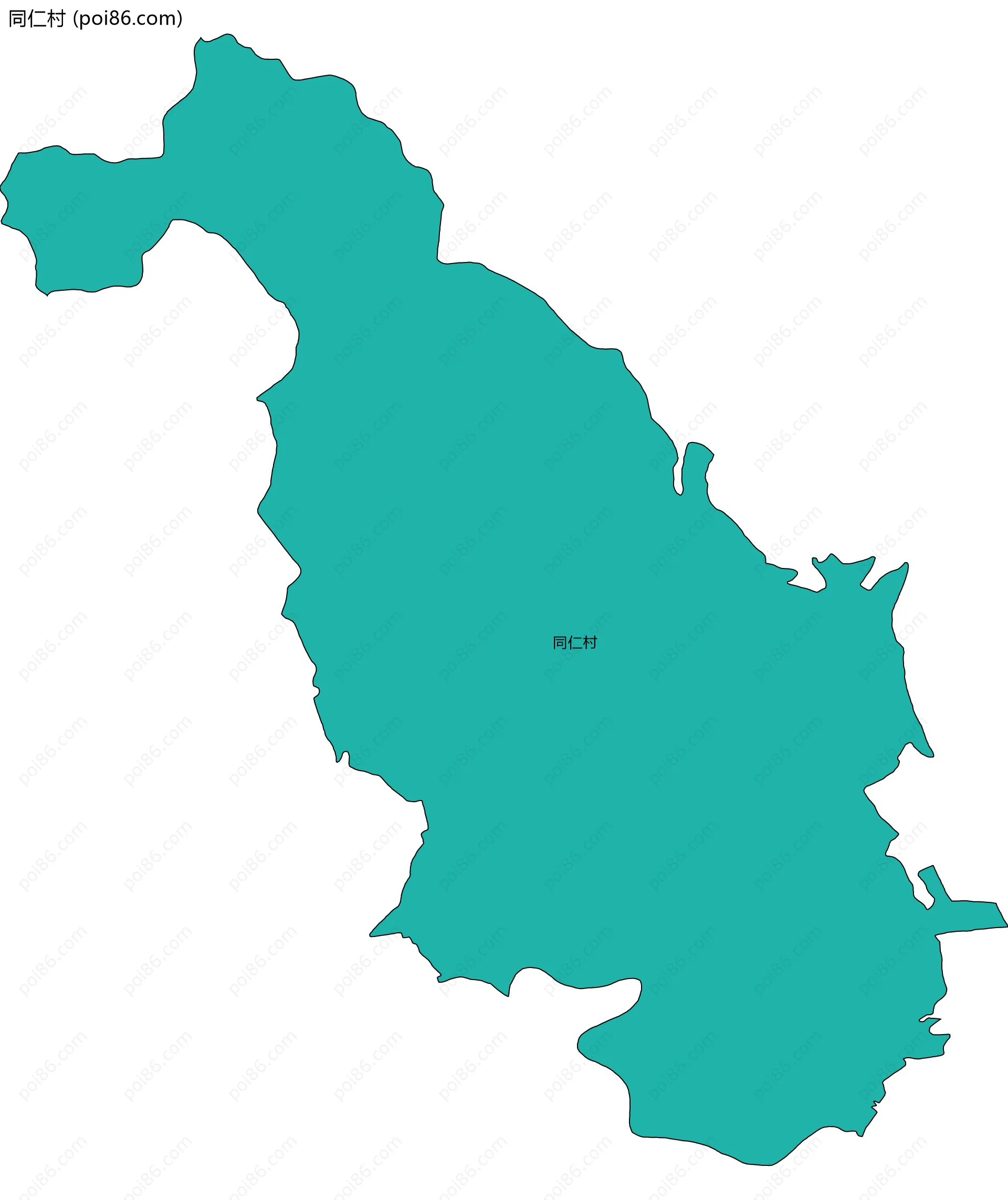 同仁村边界地图