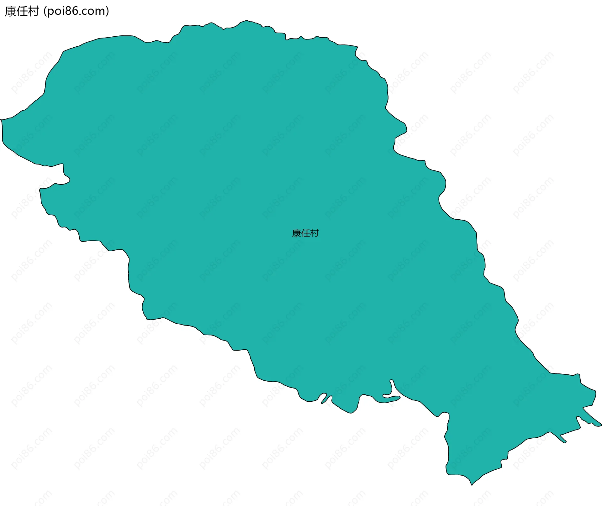 康任村边界地图