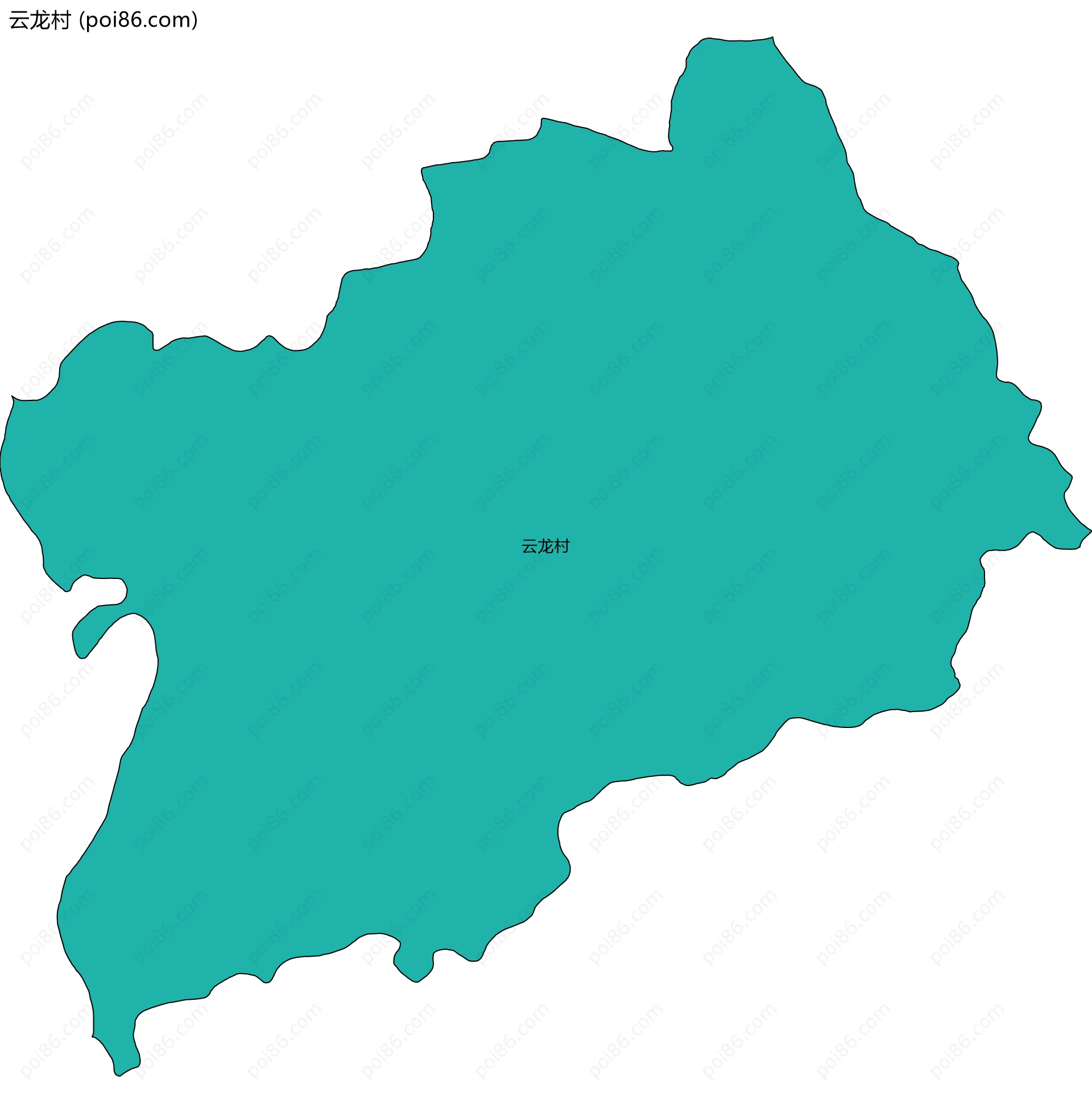 云龙村边界地图