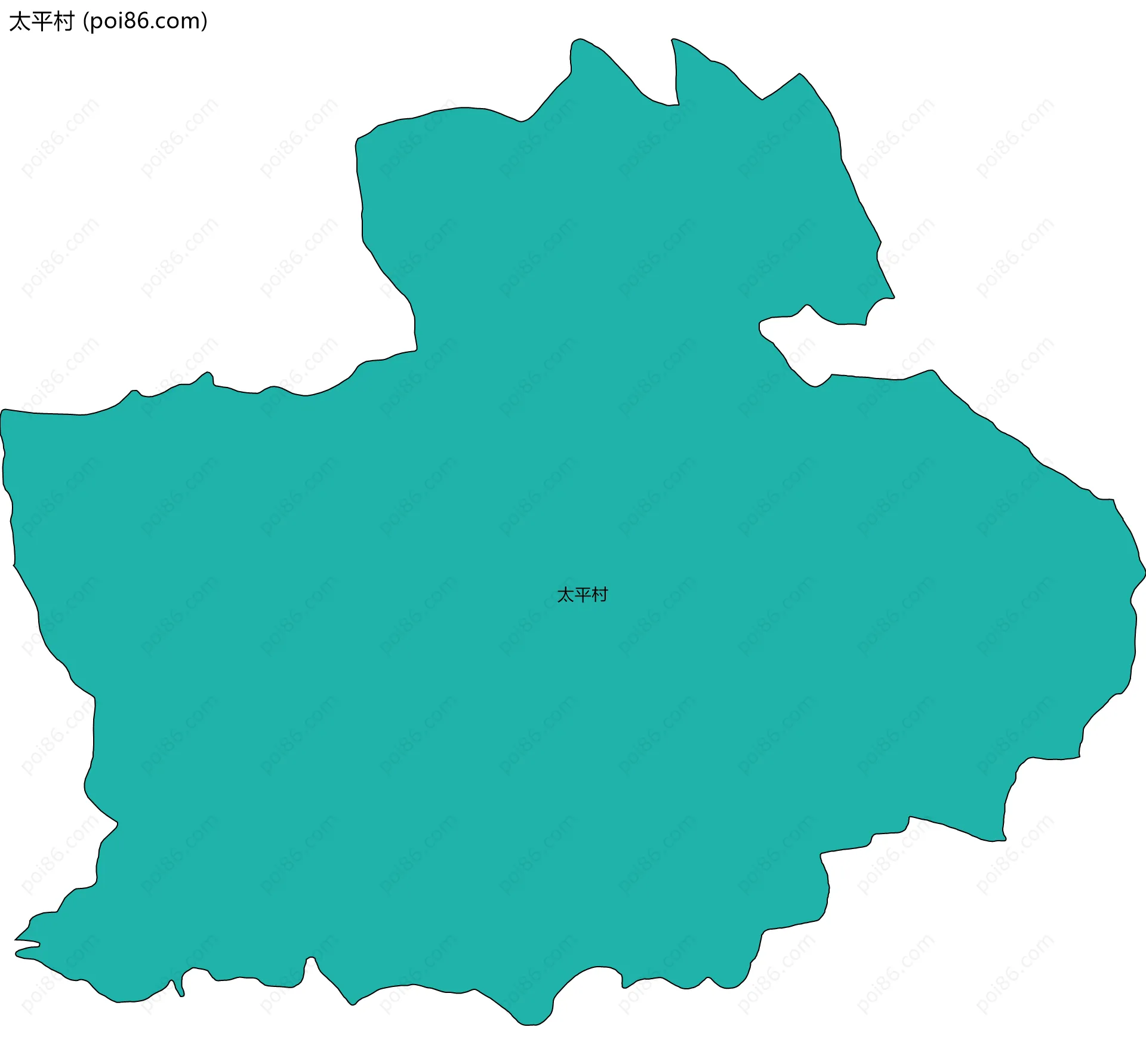 太平村边界地图