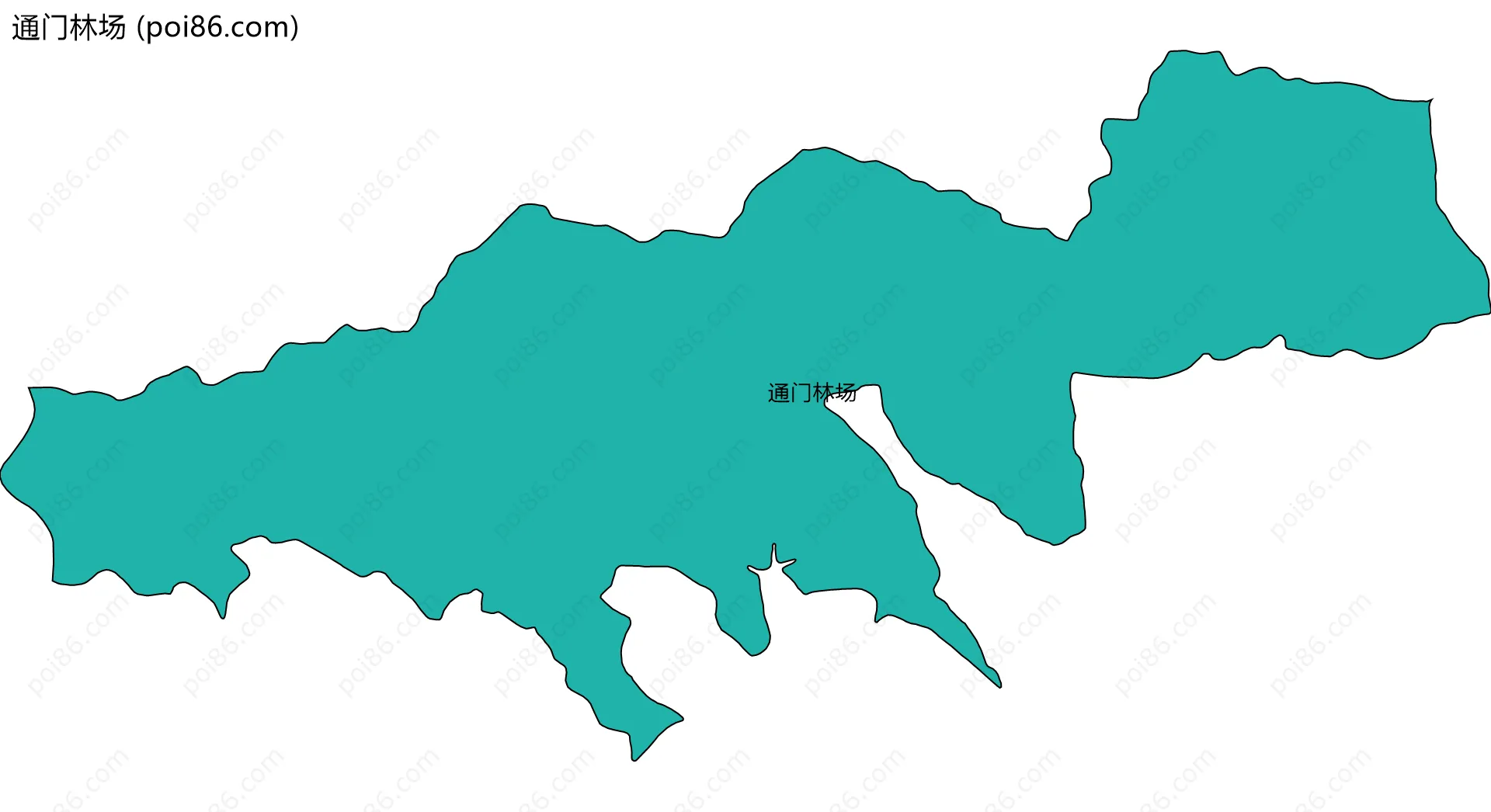 通门林场边界地图