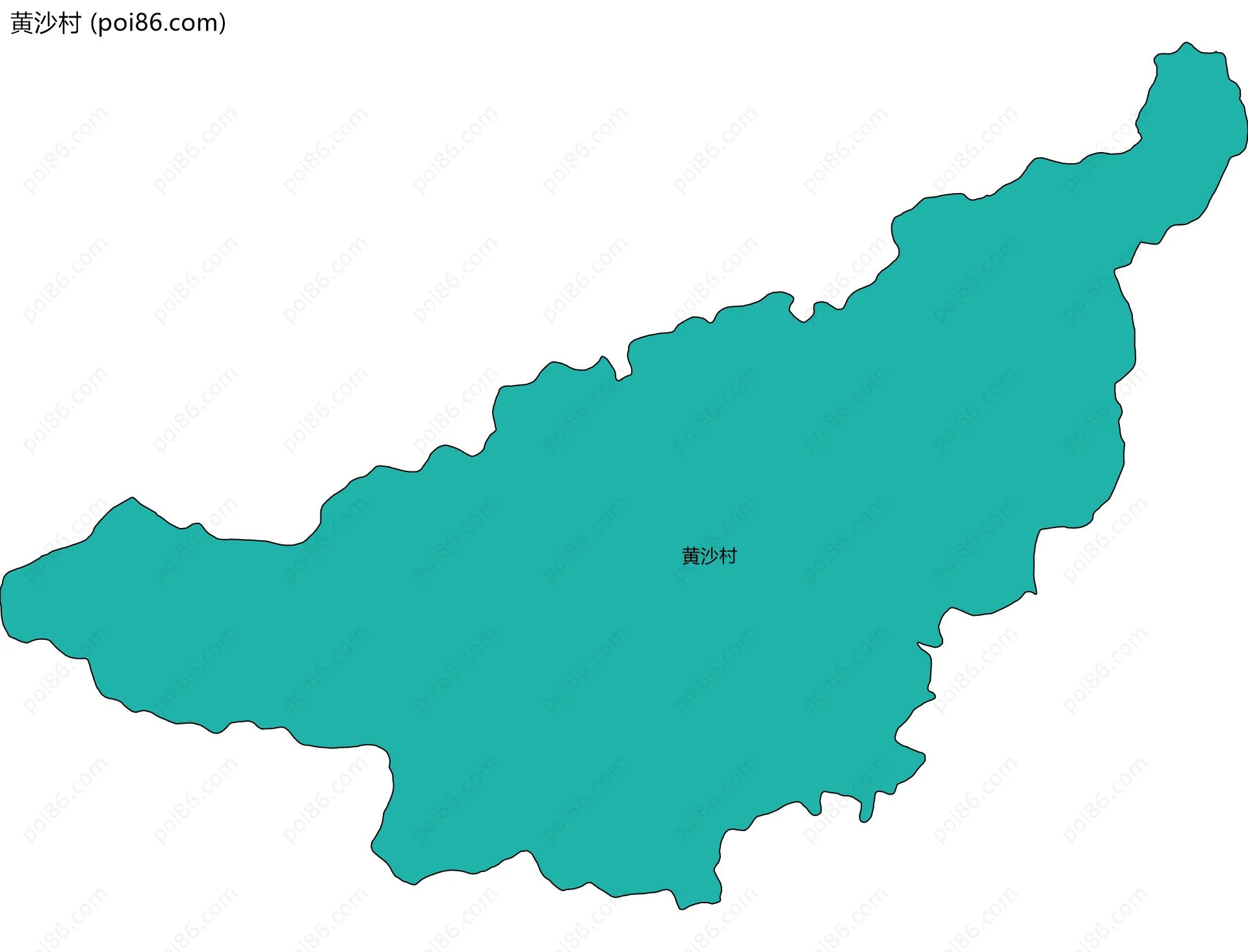 黄沙村边界地图