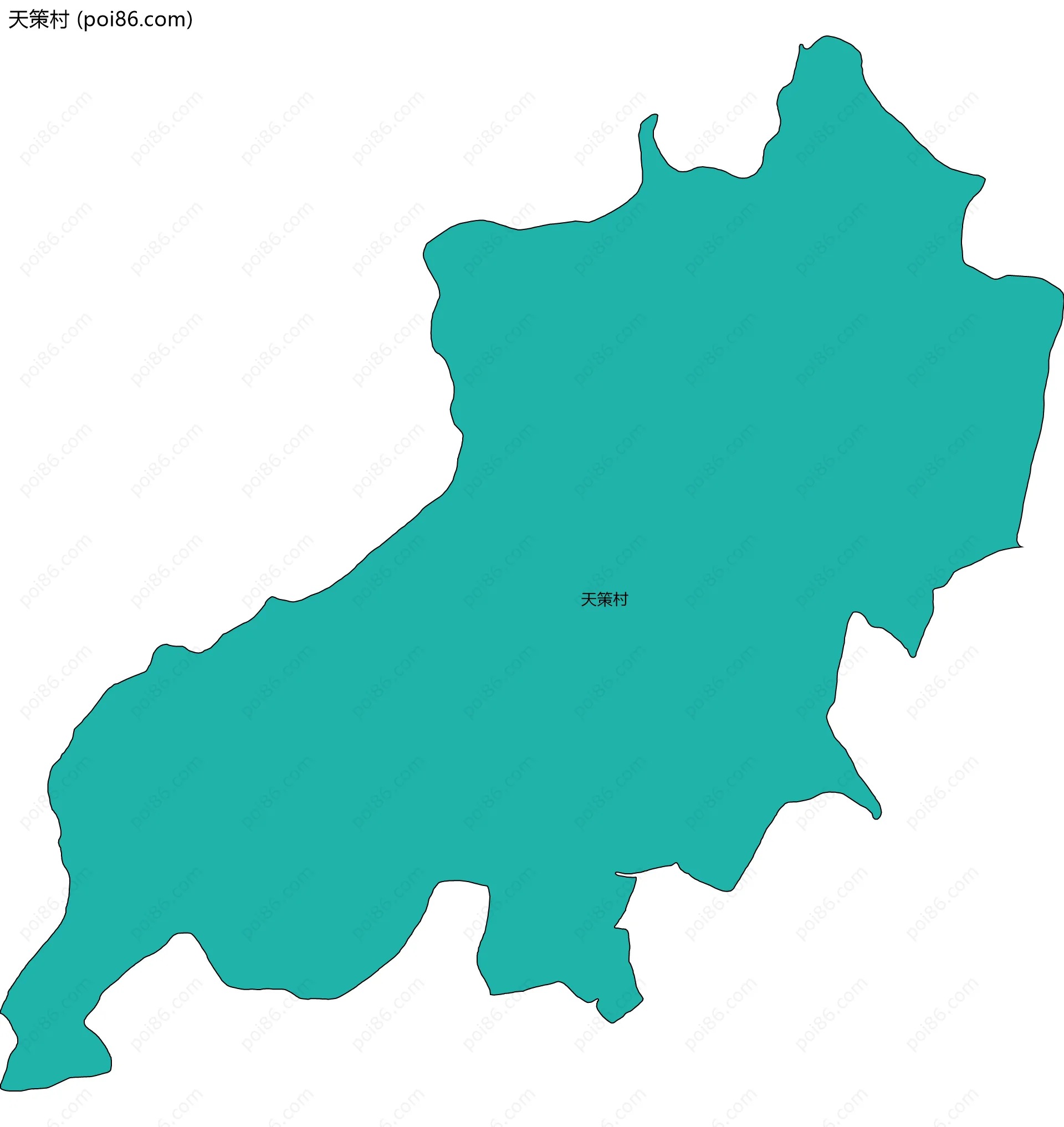 天策村边界地图